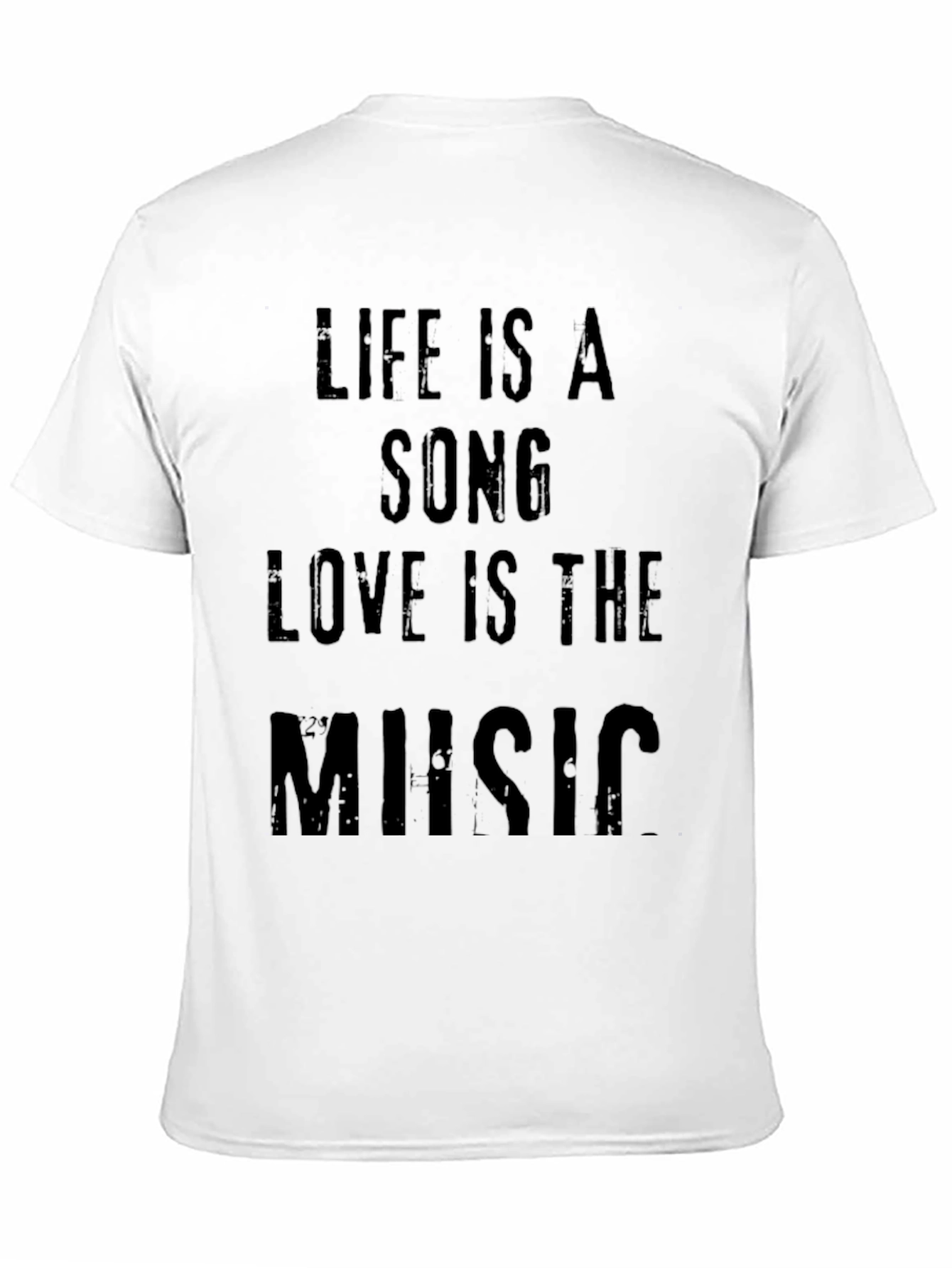 Life Is A Song Men's Black Graphic Tee - 11