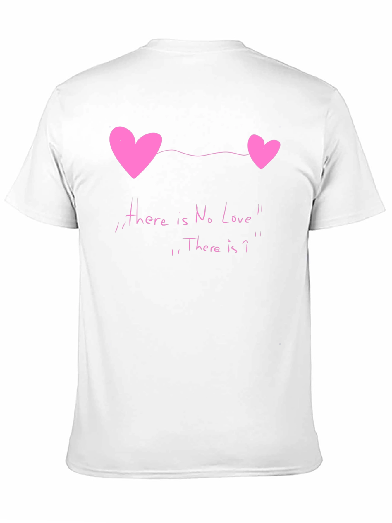 Black No Love Tee - Heart Graphic Novelty T-Shirt view 11