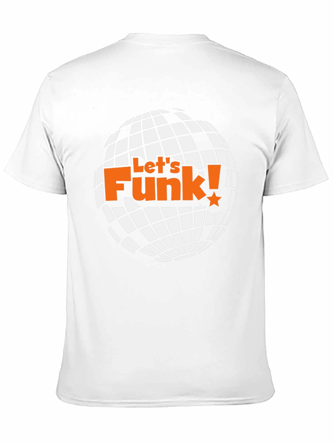 Black Let's Funk! Graphic T-Shirt - Retro Disco Ball Design view 11