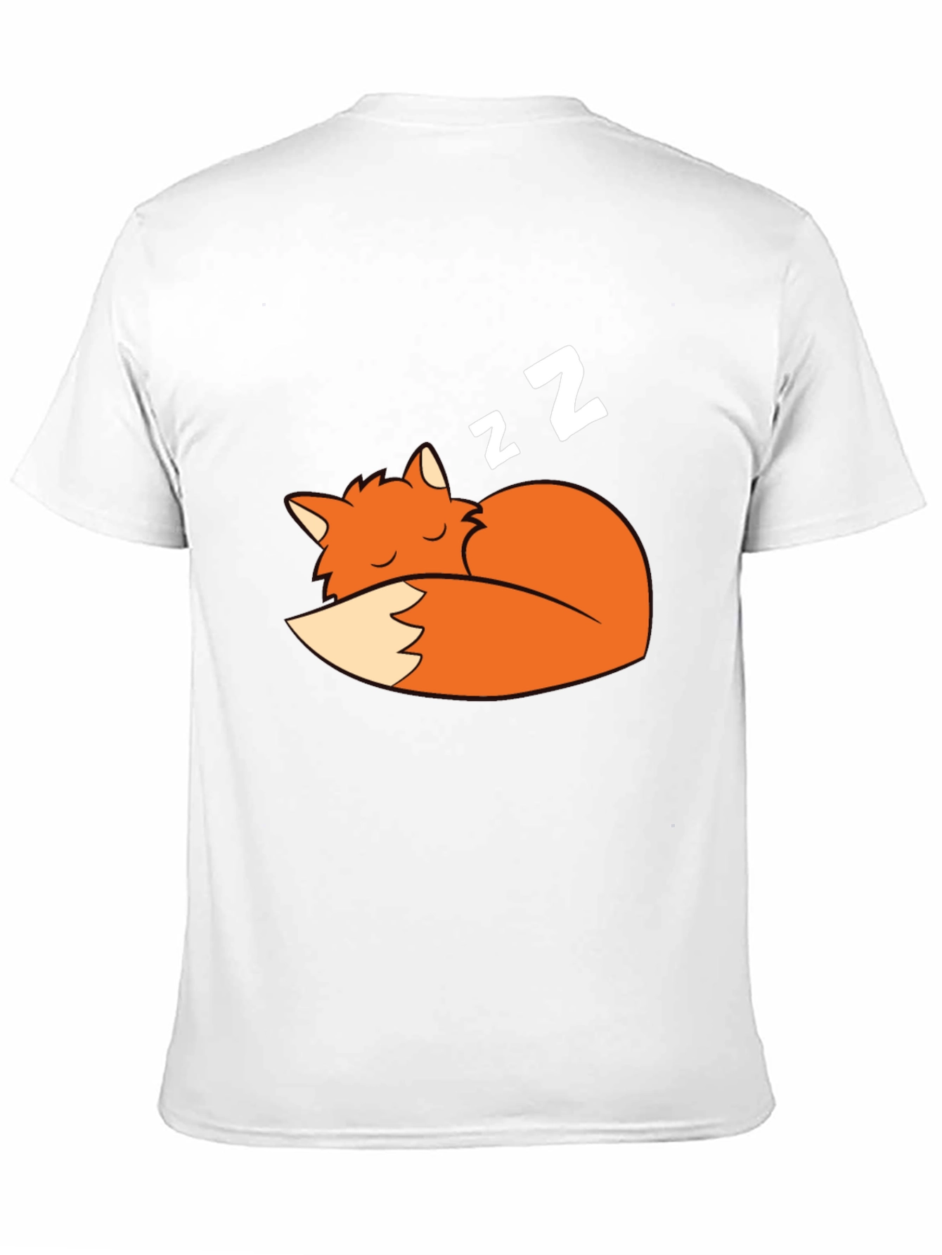 Black Sleeping Fox Graphic Tee - Soft Cotton Comfort view 11