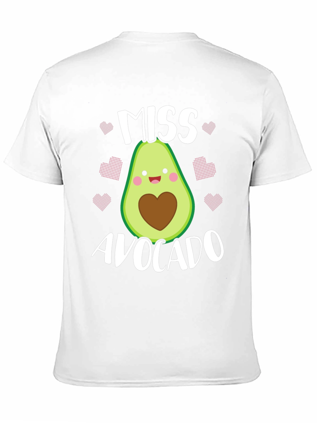 Black Miss Avocado T-Shirt - Cute Foodie Graphic Tee view 11