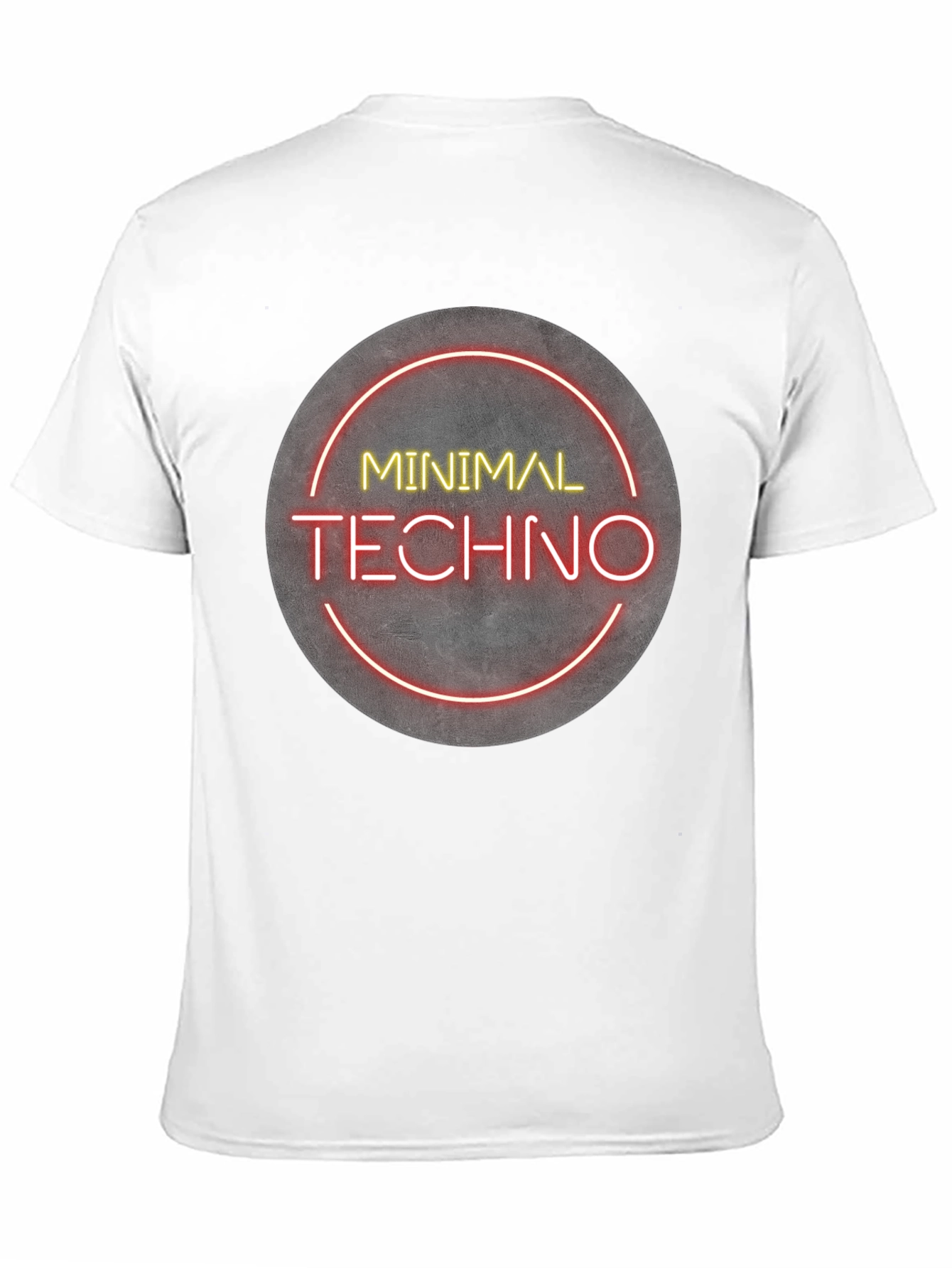 Black Minimal Techno Graphic Tee - Modern Music Shirt view 11