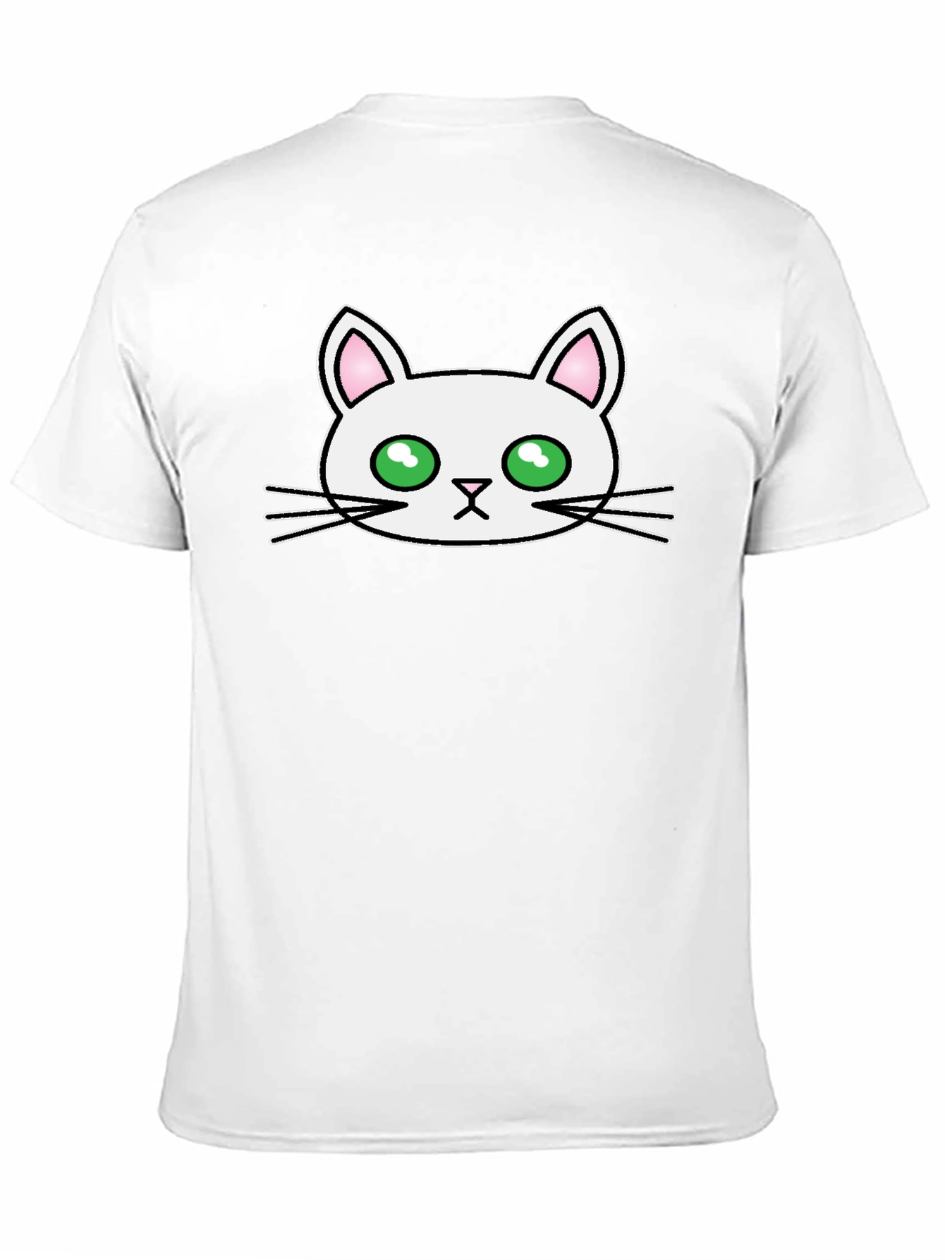 Black Cute Cat Graphic Tee - Men's Black T-Shirt view 11