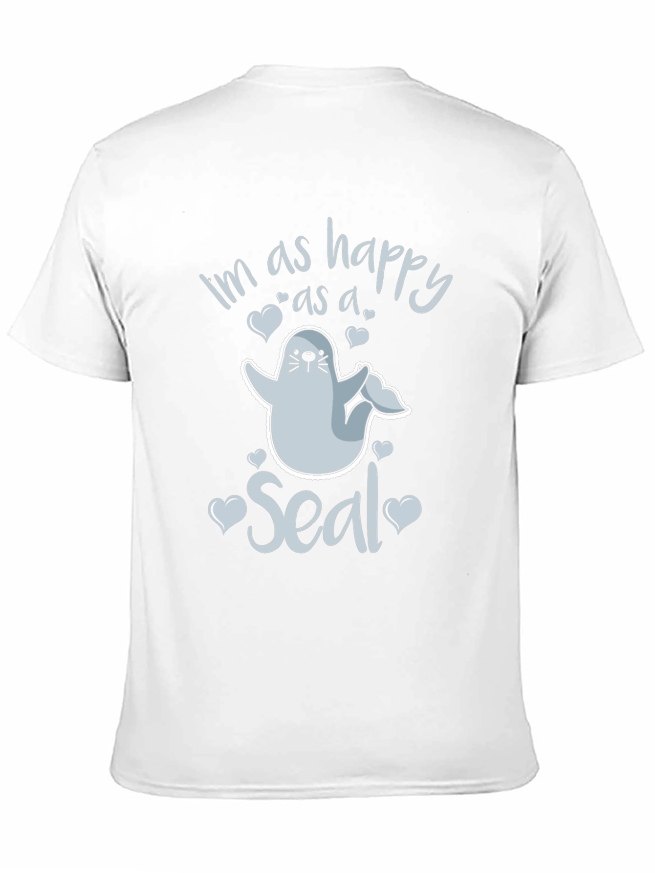 Black Happy as a Seal Graphic Tee | Unisex view 11