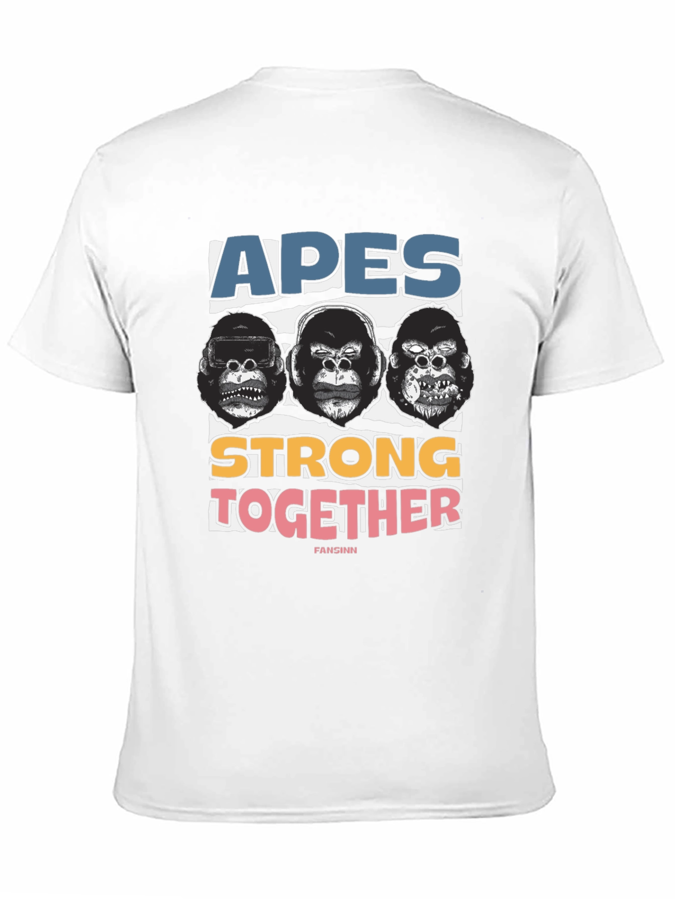 Black Apes Strong Together Graphic Tee - Black Cotton view 11