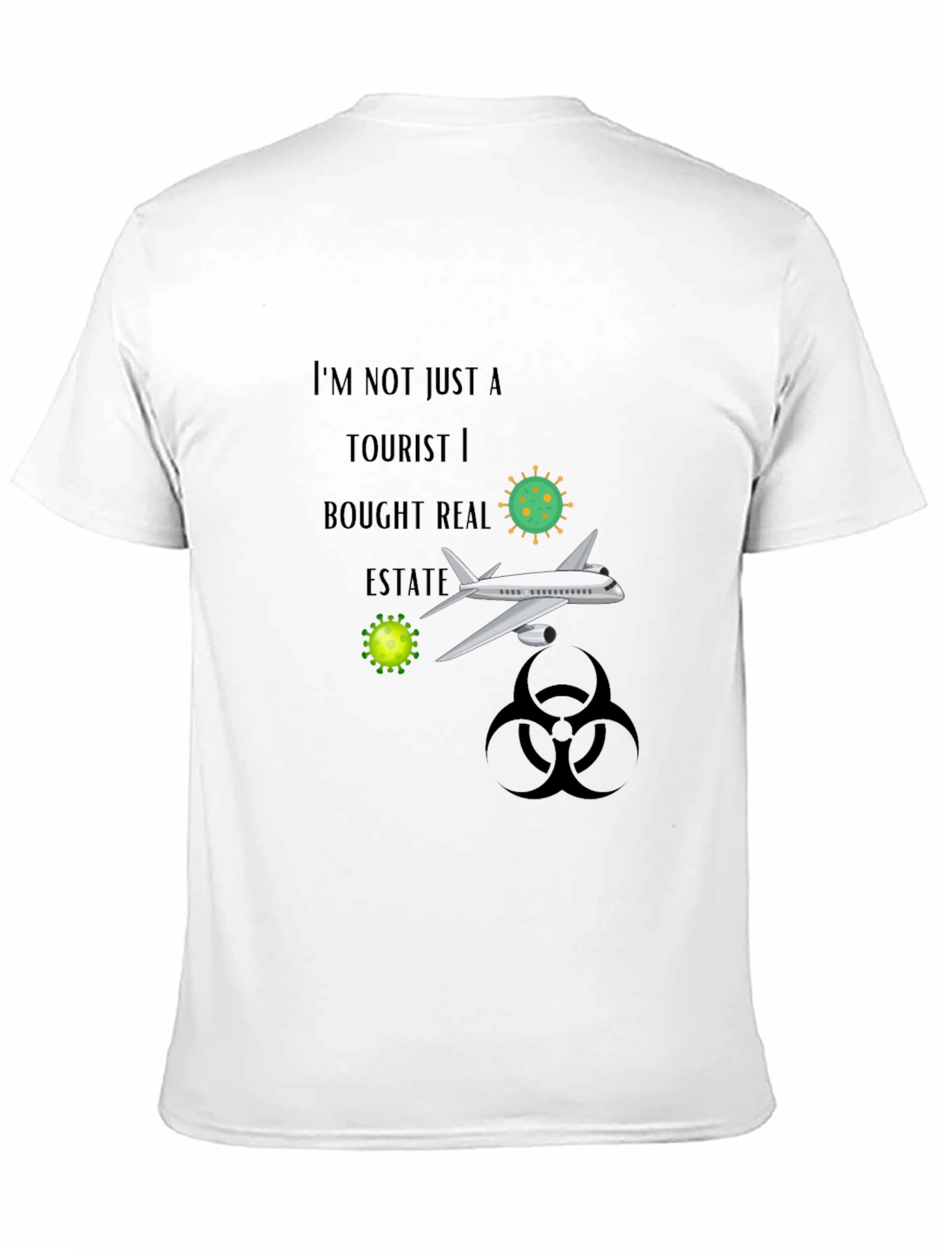 Black Humorous Tourist T-Shirt view 11