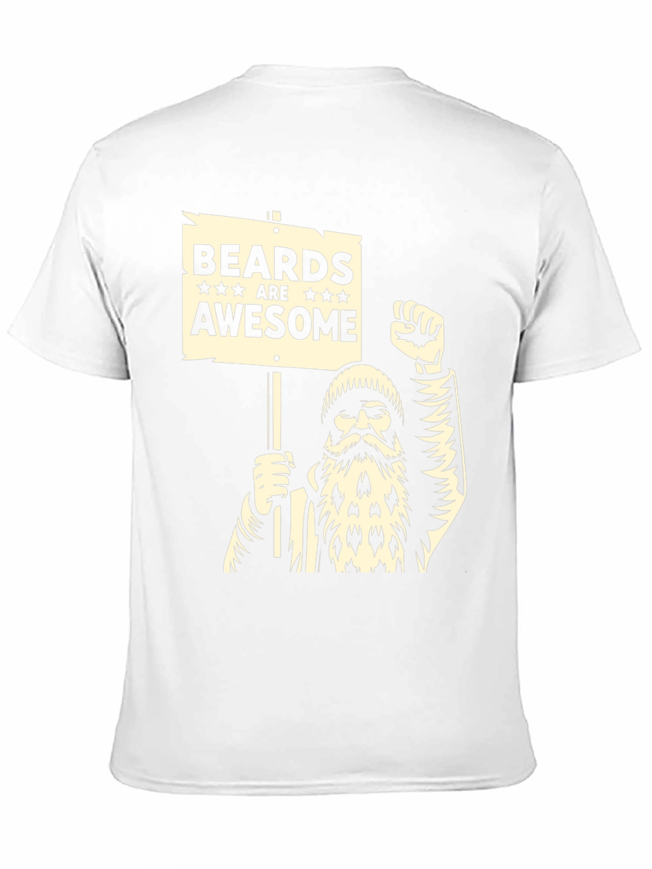 Black Beards Are Awesome T-Shirt - Black Graphic Tee view 11