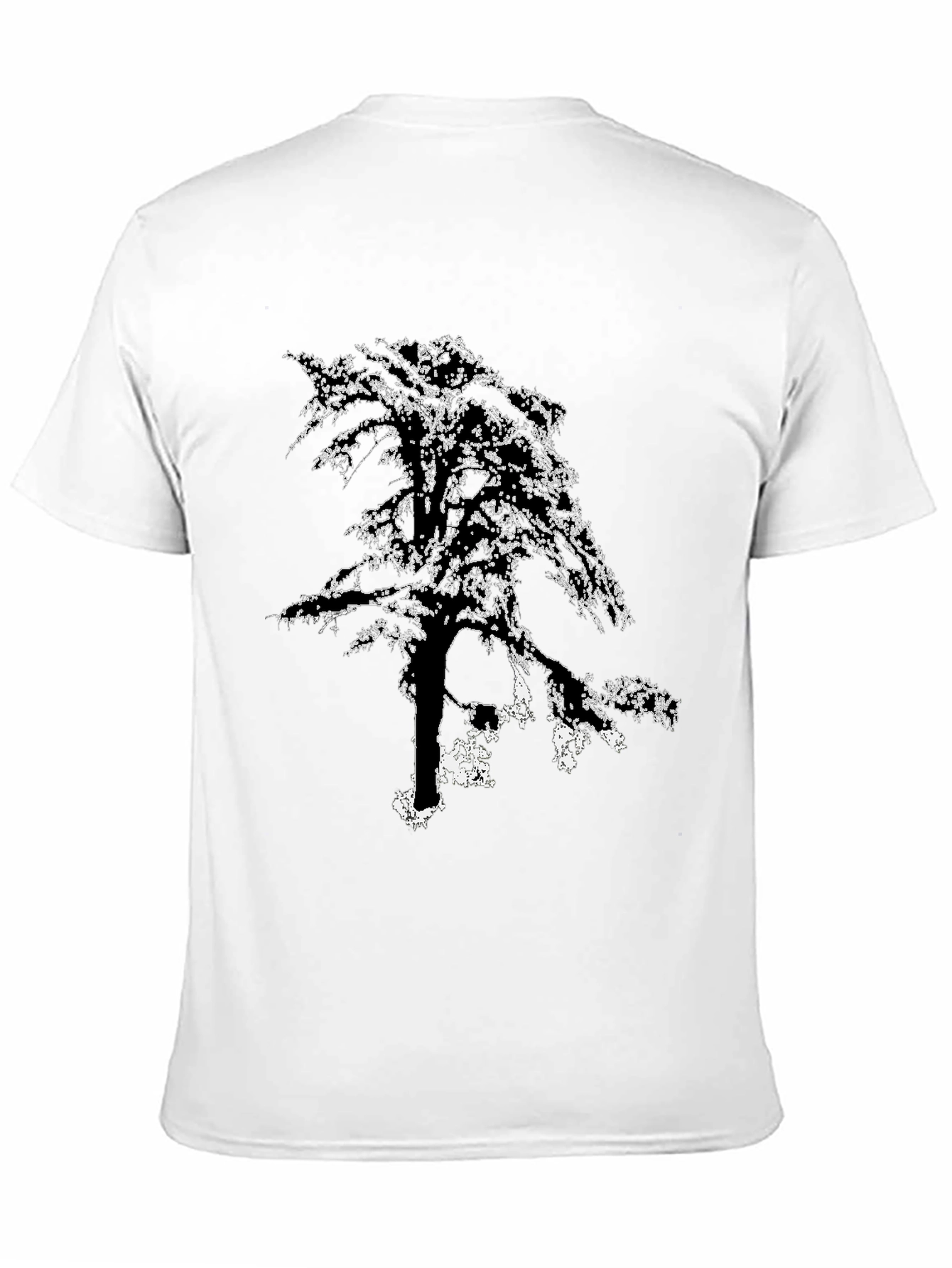 Black Tree Graphic T-Shirt - Black Cotton Tee view 11