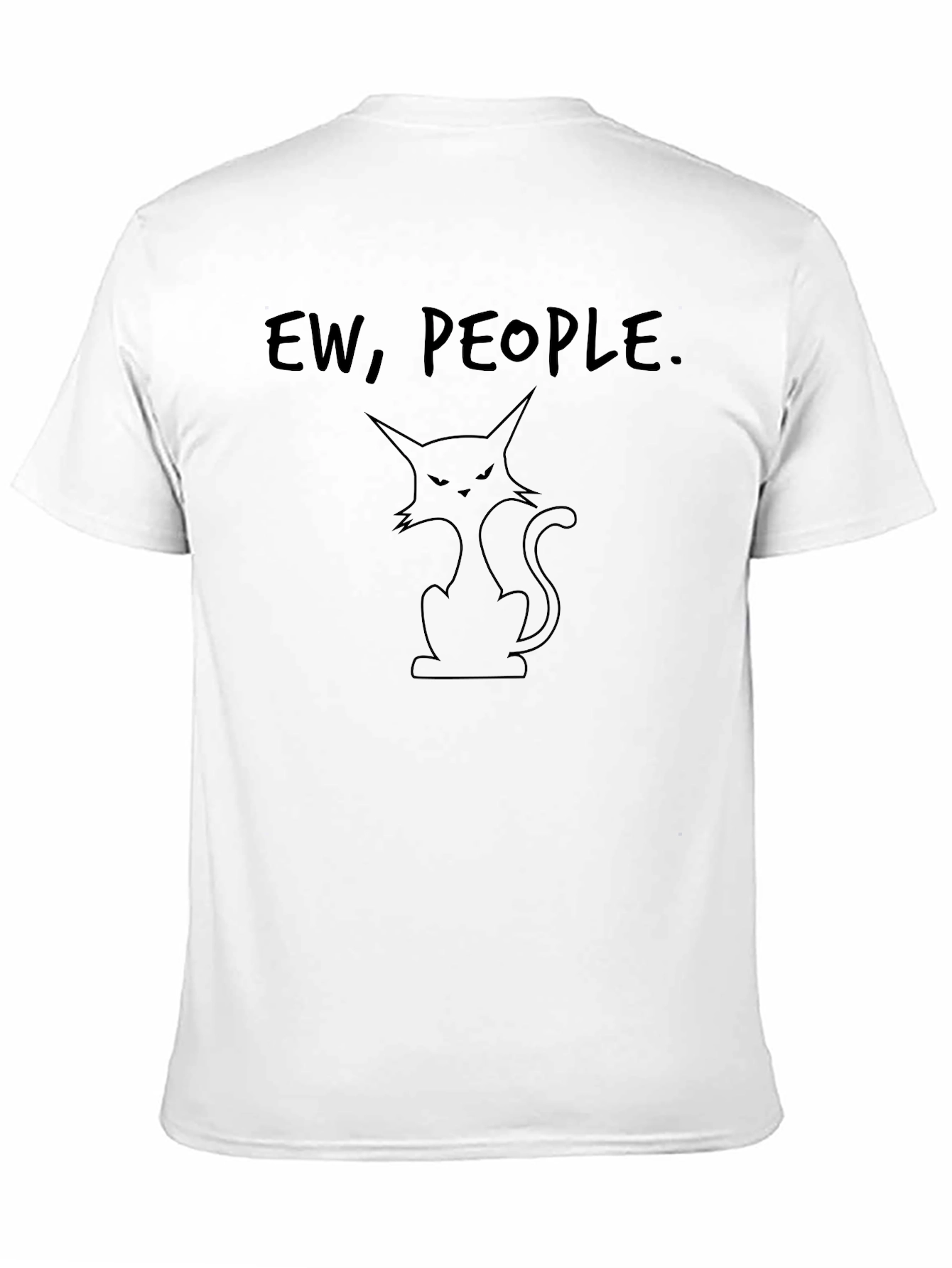 Black Ew, People Cat Graphic T-Shirt view 11