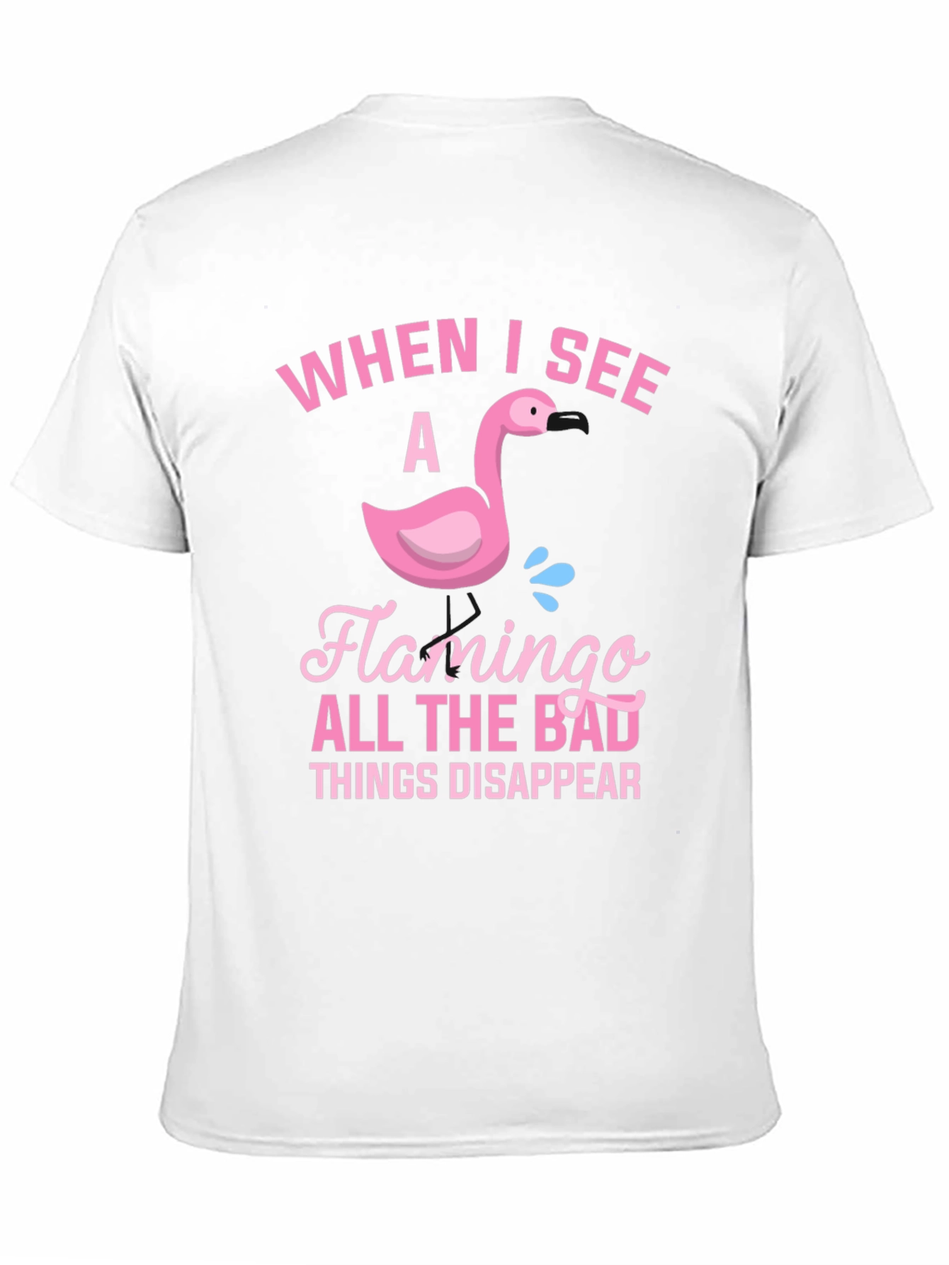 Black Flamingo T-Shirt: When I See A Flamingo... view 11