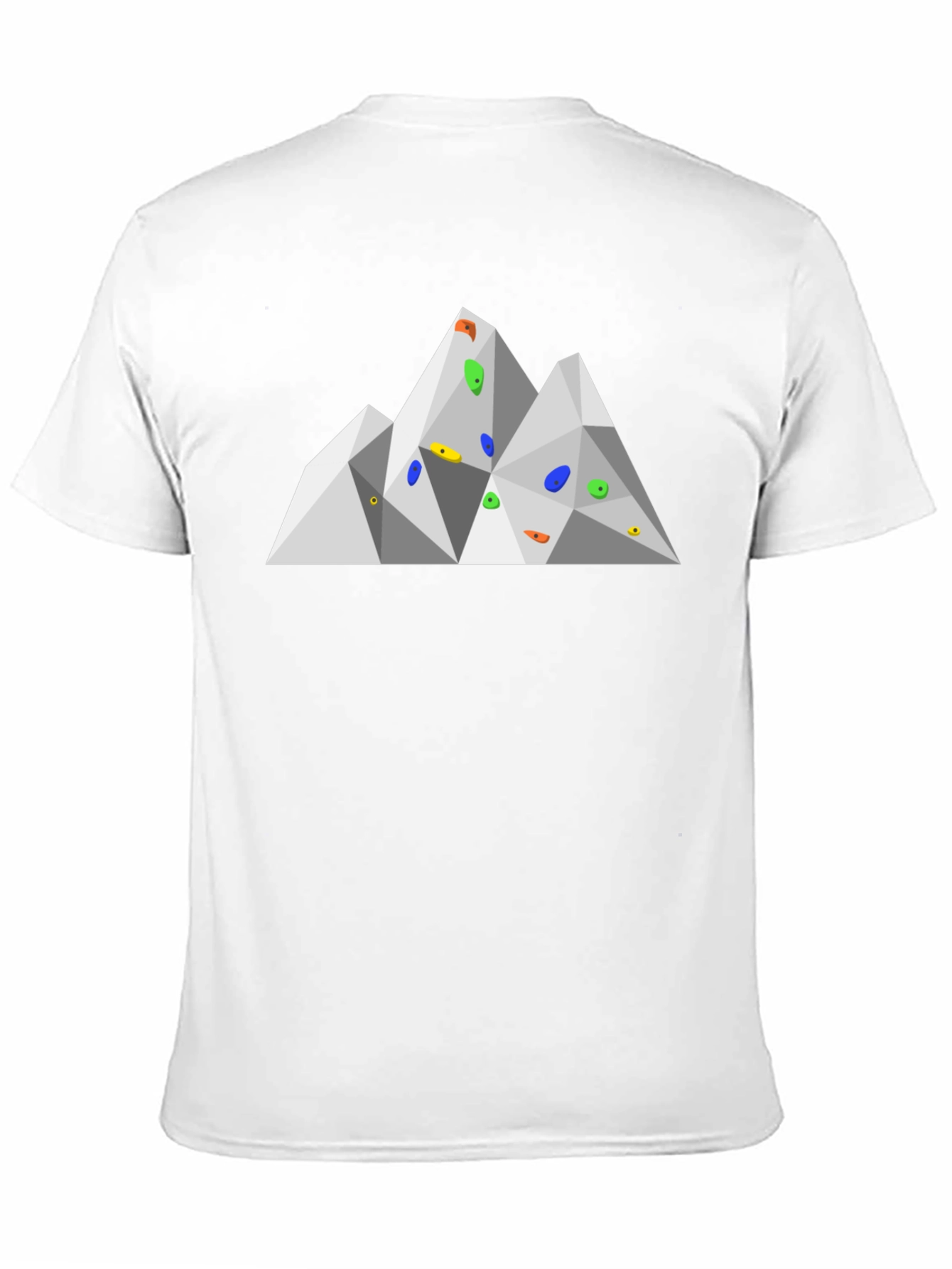 Black Geometric Mountain Climbing T-Shirt view 11