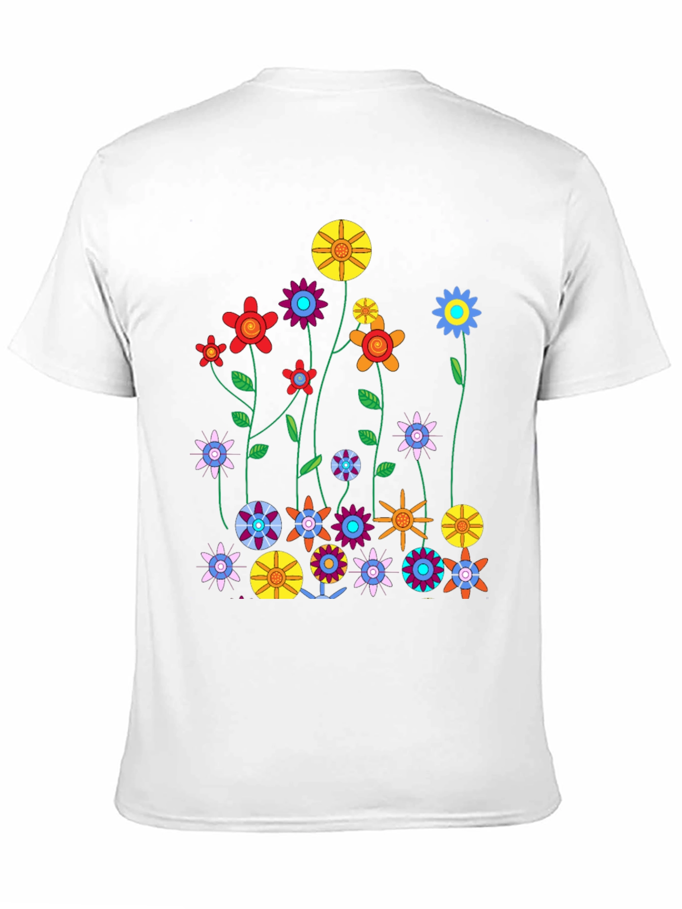 Black Floral Graphic Print Crew Neck T-Shirt view 11