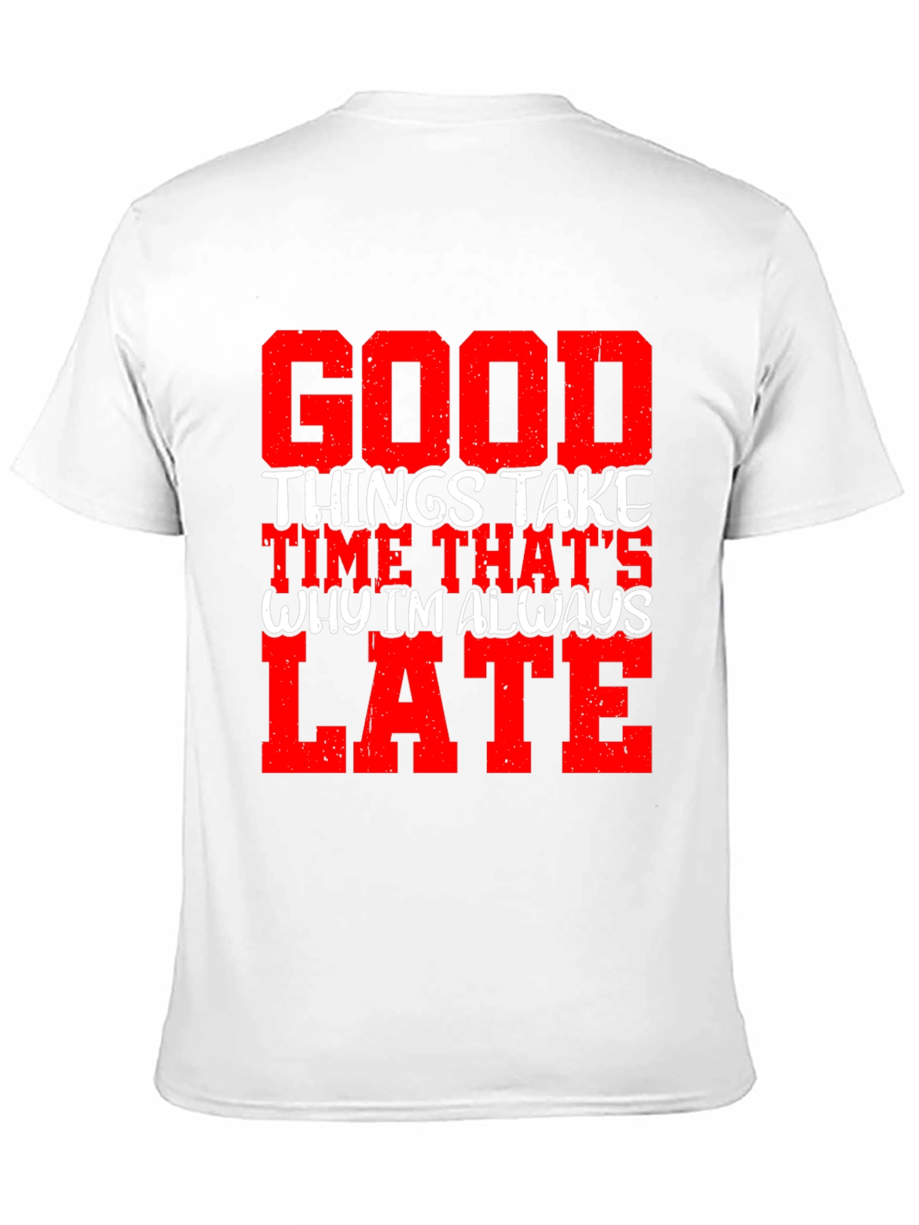 Black Good Things Take Time Men's Graphic Tee view 11