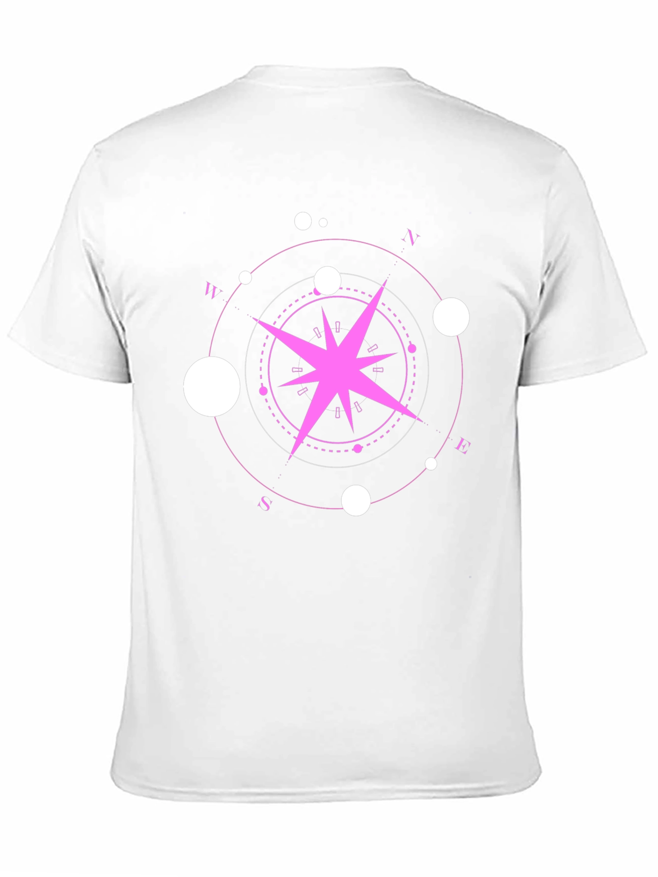 Black Compass Rose Graphic Tee - Black view 11