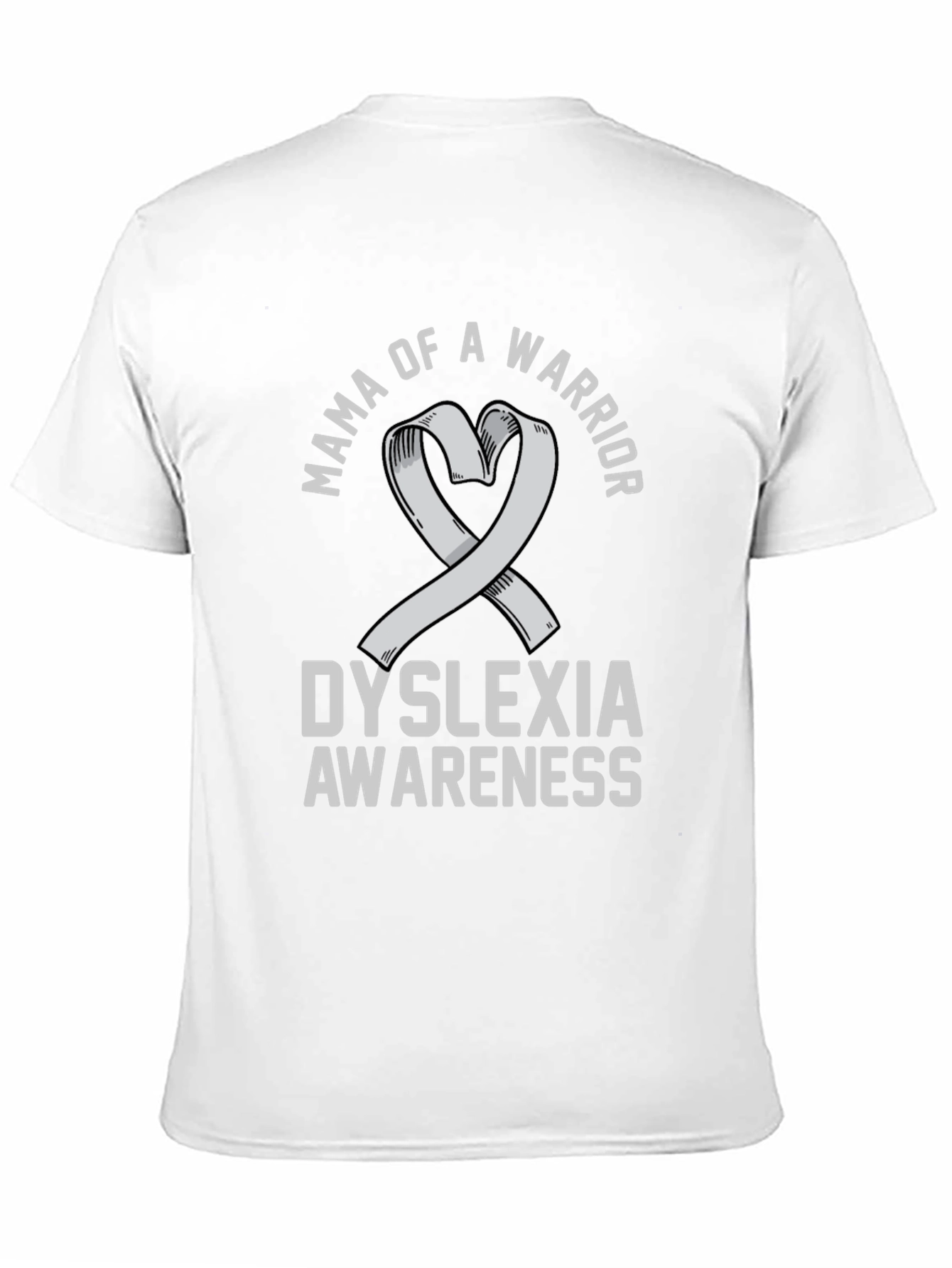 Black Mama of a Warrior Dyslexia Awareness T-Shirt view 11
