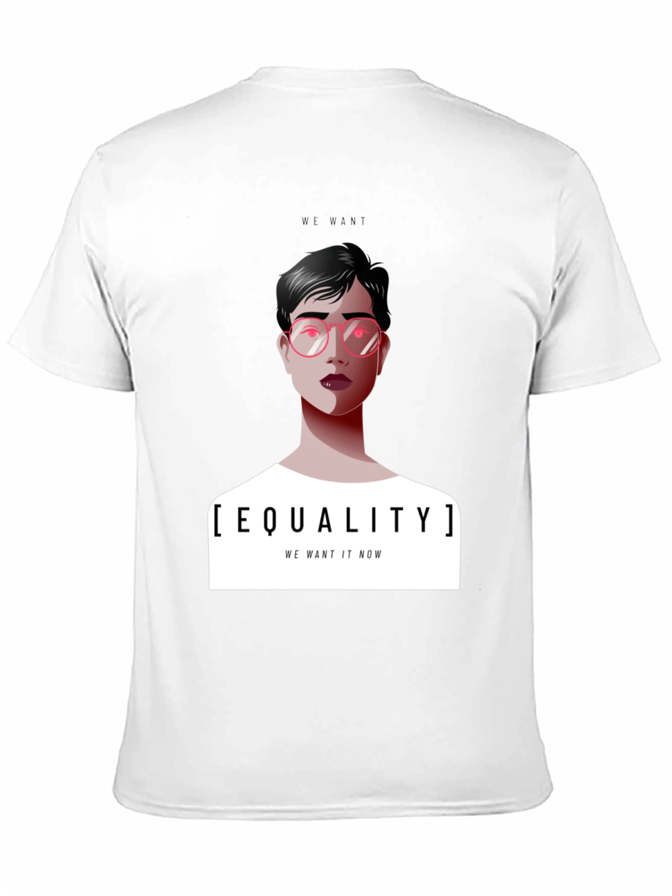 Black Equality T-Shirt - We Want It Now Graphic Tee view 11