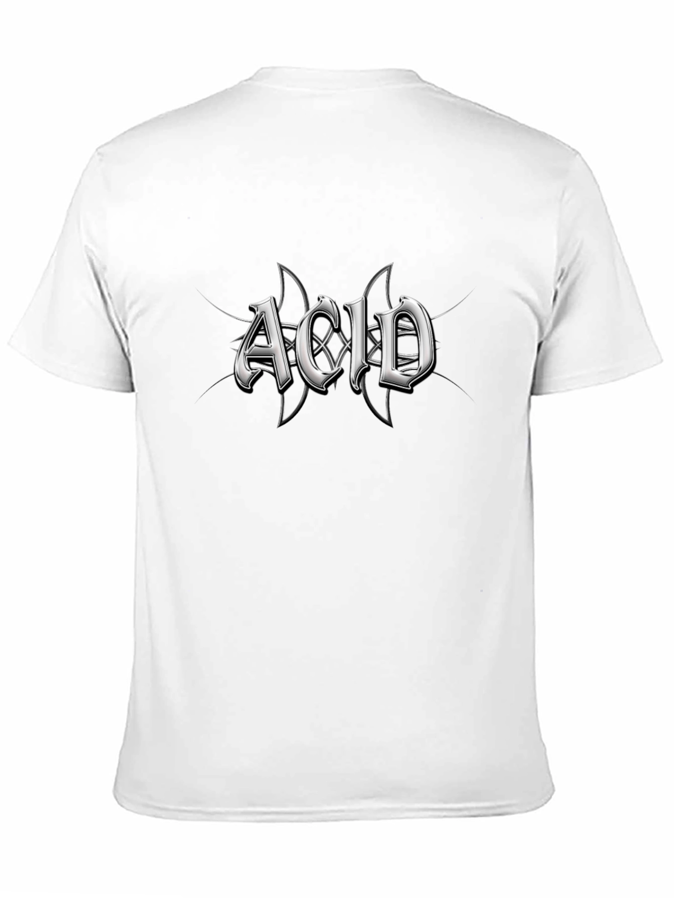 Black Acid Graphic Print Black T-Shirt view 11