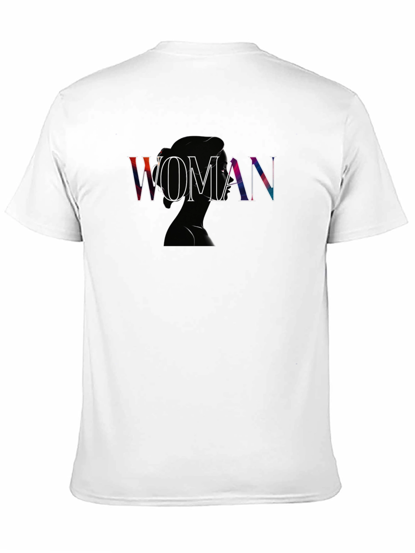 Black Woman Silhouette Graphic Tee - Modern Black T-Shirt view 11