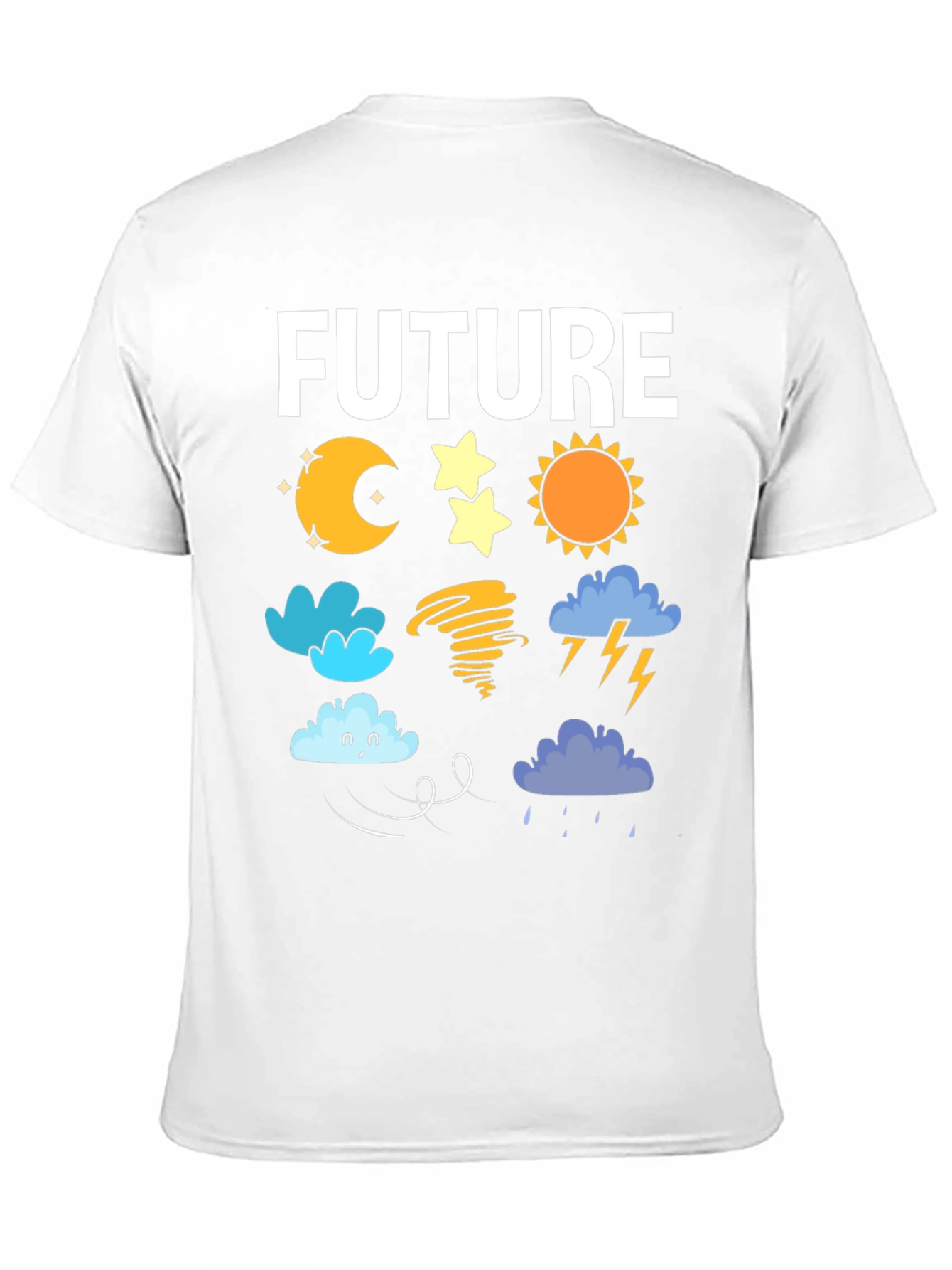 Black Future Weather Forecast T-Shirt | Novelty Tee view 11
