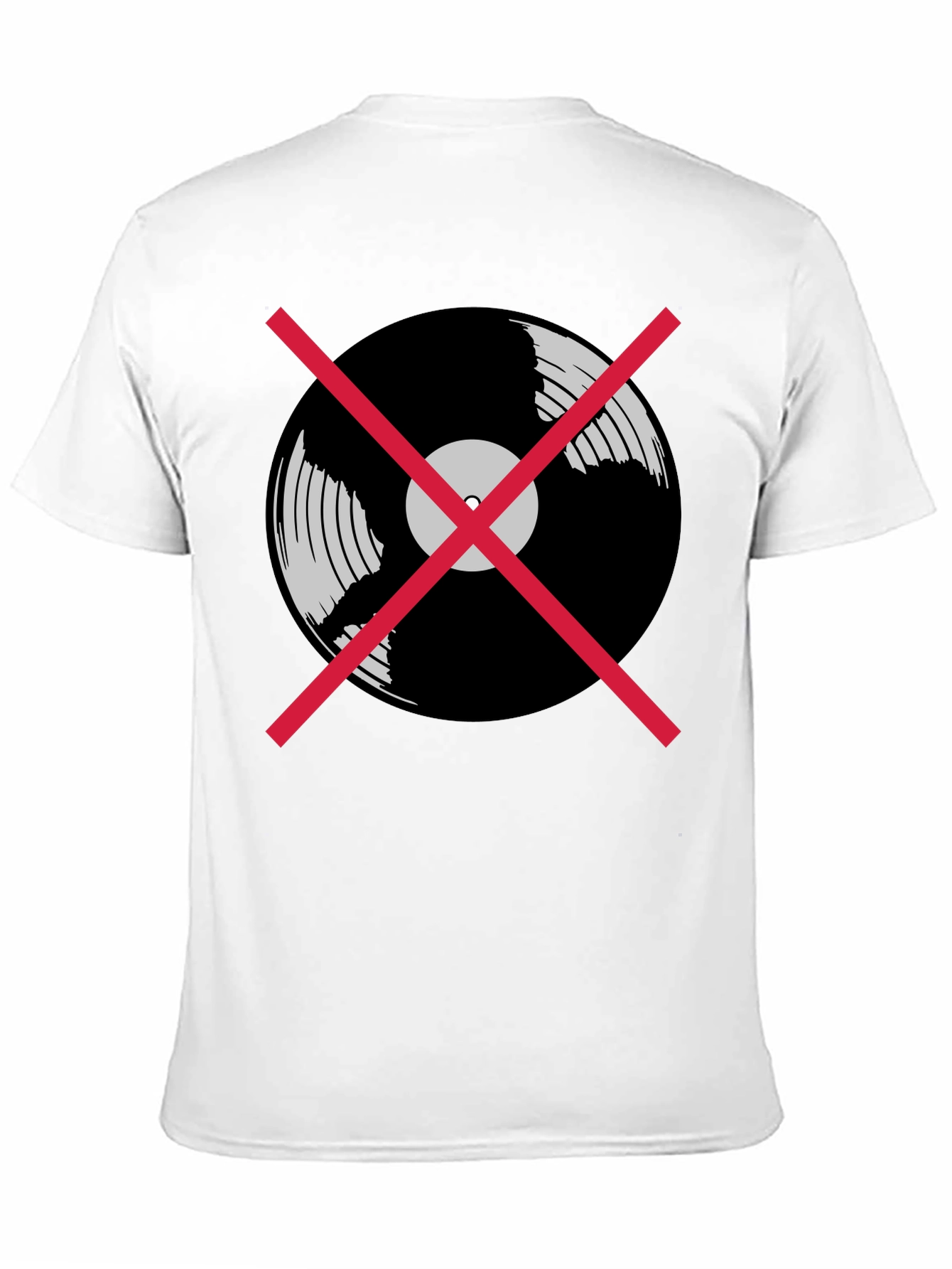 Black No Vinyl T-Shirt - Music Lover Tee view 11