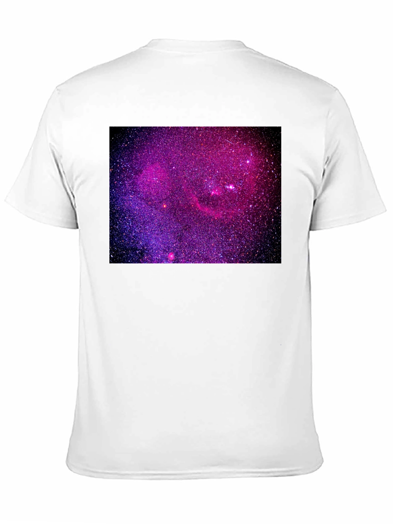 Black Galaxy Print Black T-Shirt view 11