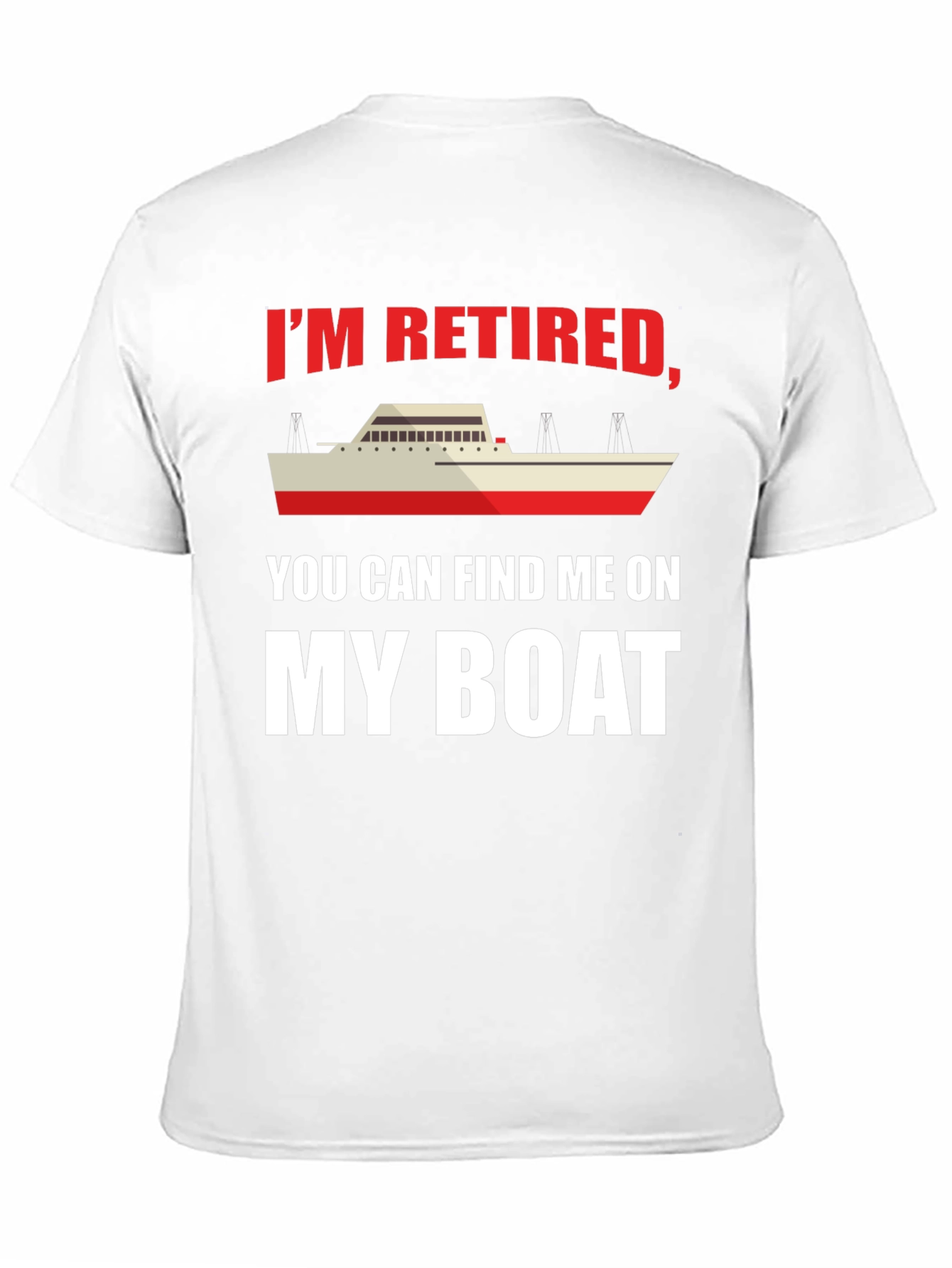 Black Retired Boat Lover T-Shirt view 11
