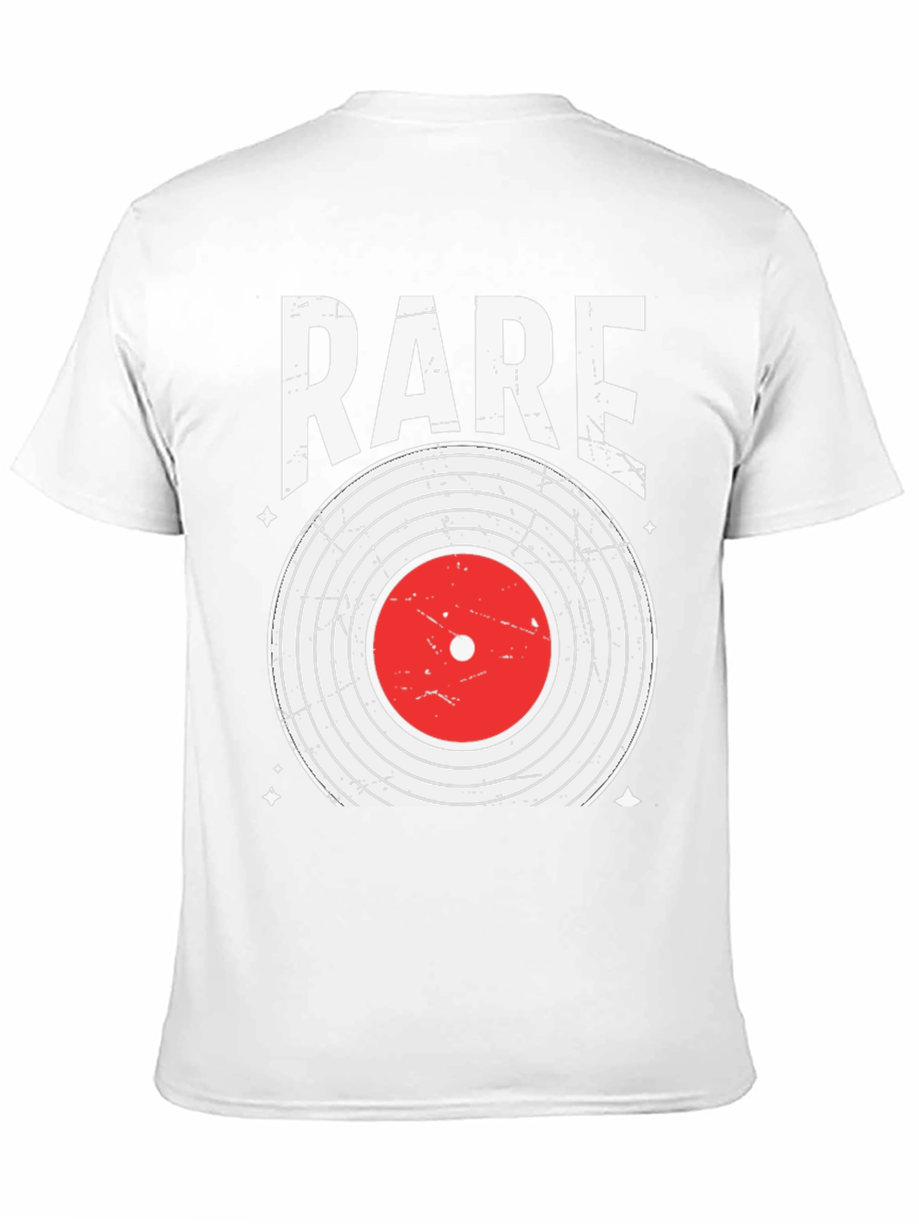 Black Rare Vinyl Record Graphic Tee - Black Cotton Blend Shirt view 11