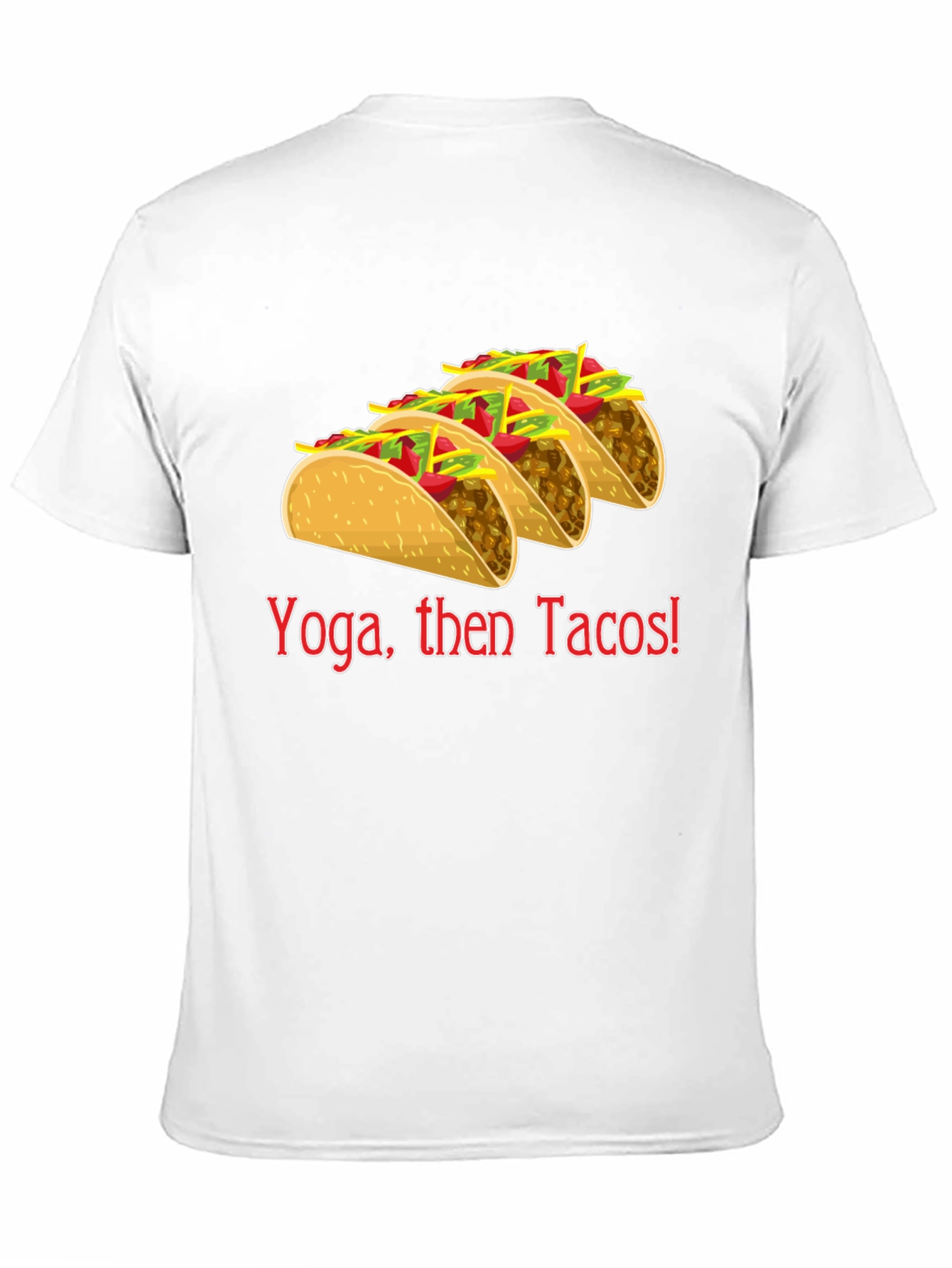 Black Yoga Then Tacos! Graphic Tee view 11