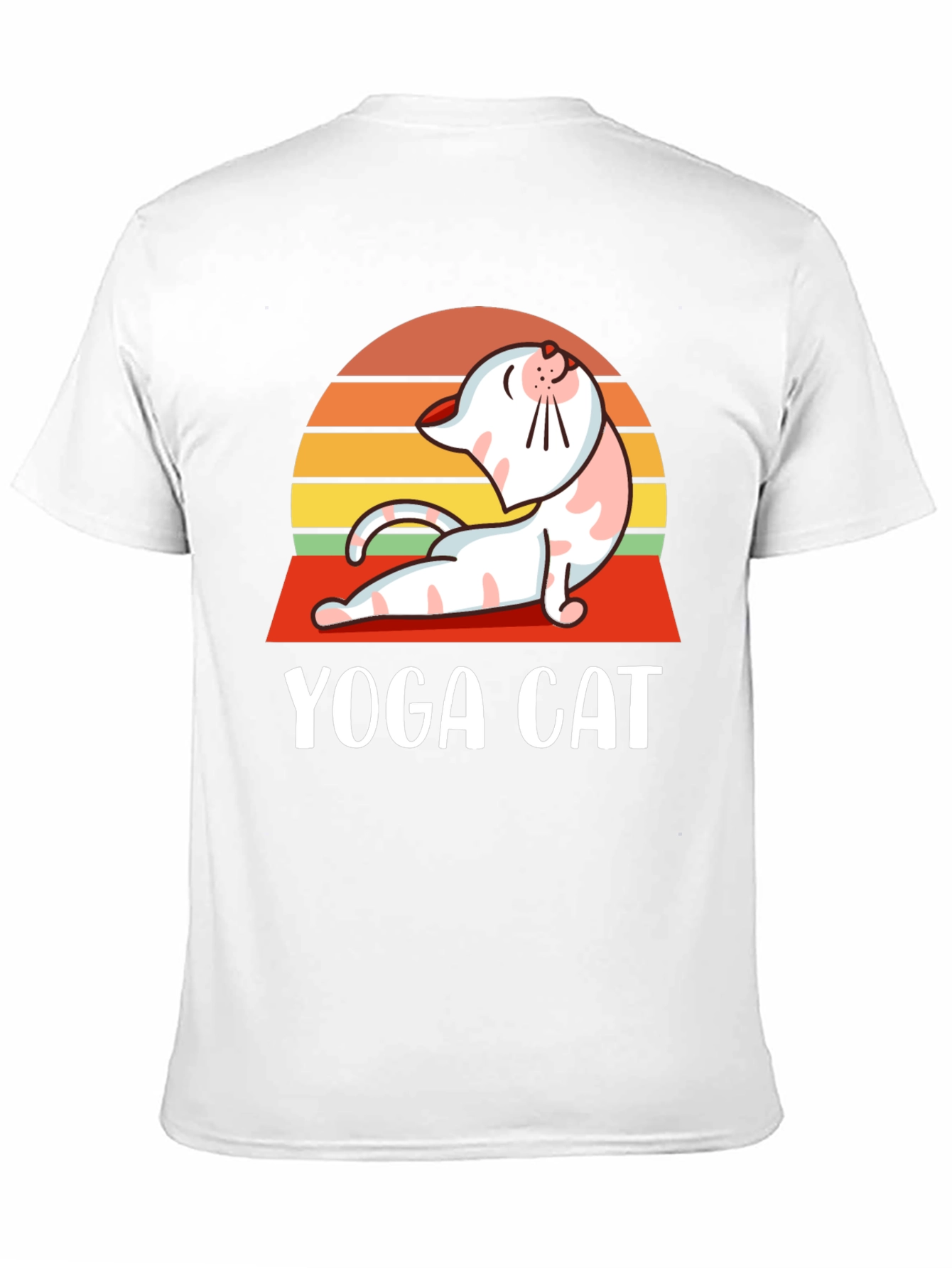 Black Yoga Cat T-Shirt - Funny Workout Tee view 11