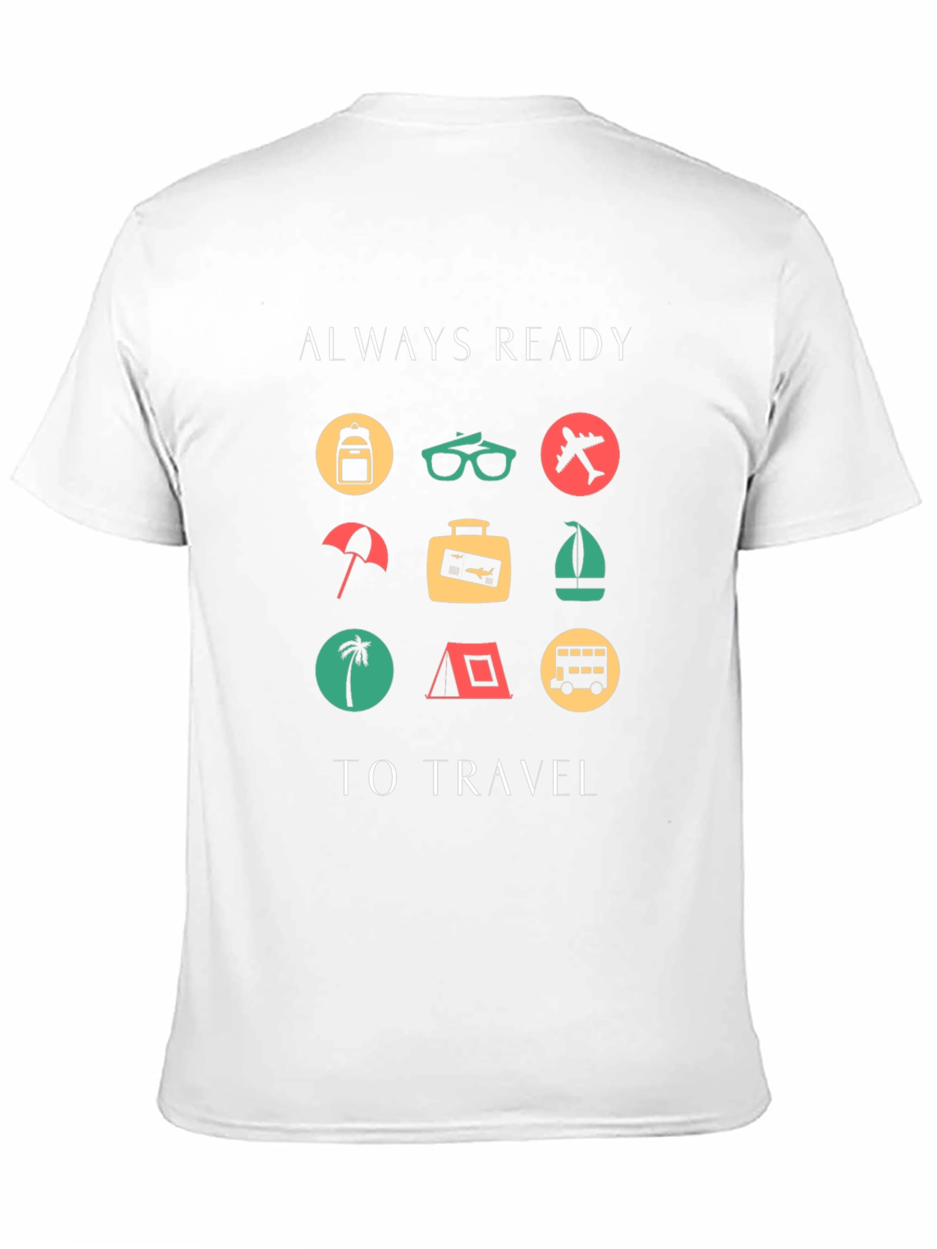 Black Always Ready to Travel Graphic T-Shirt view 11