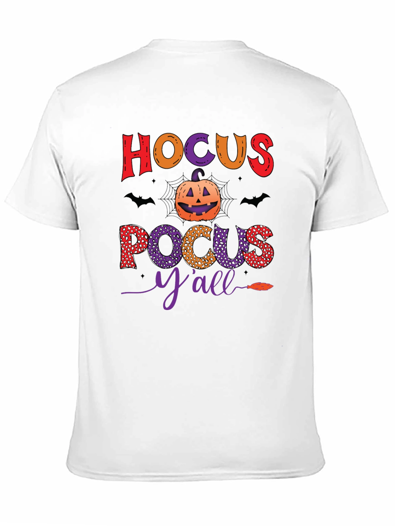 Black Hocus Pocus Y'all Halloween T-Shirt view 11