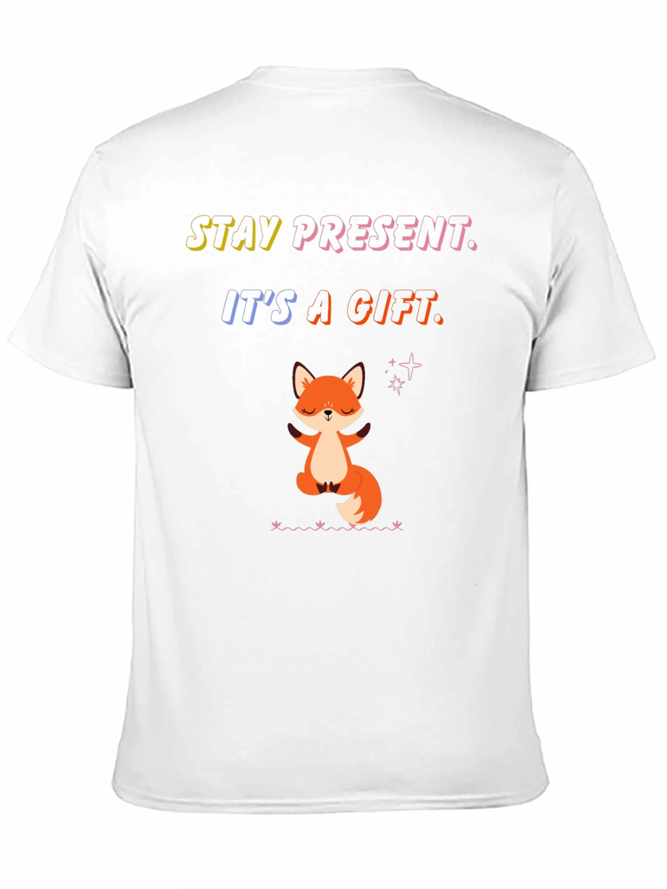 Stay Present Fox Graphic Tee - Comfort Fit - 11