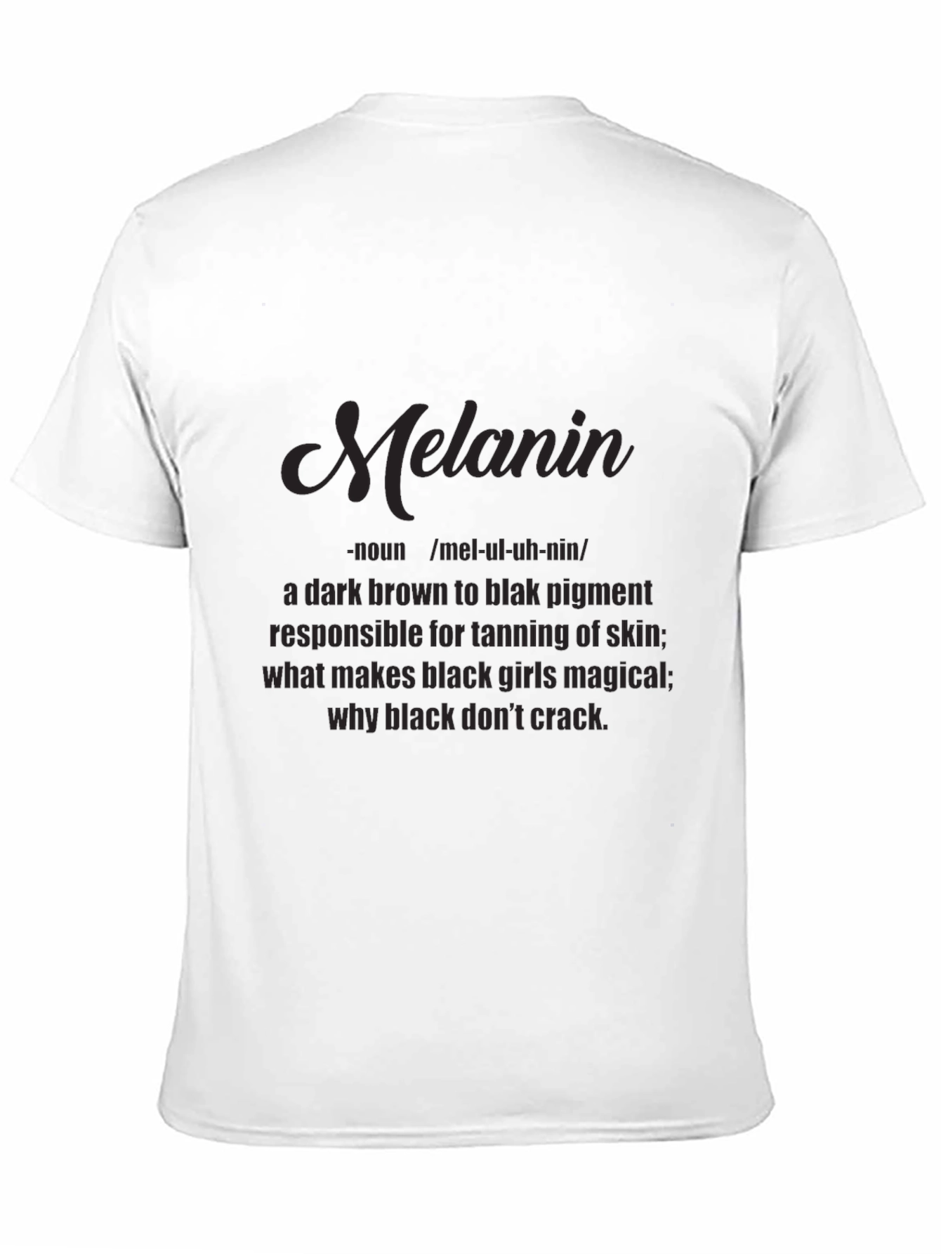 Black Melanin Definition T-Shirt - Black Pride Tee view 11