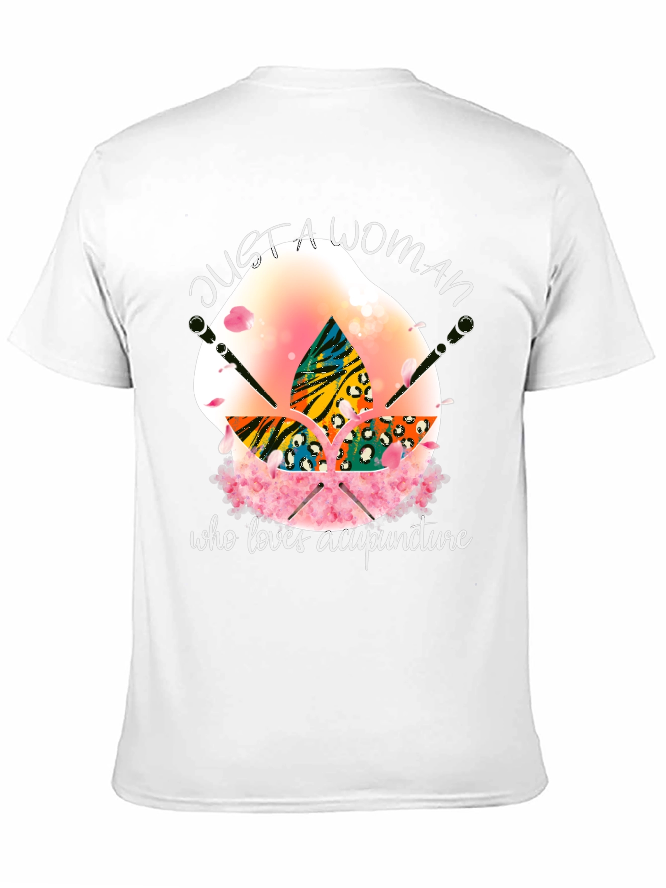Black Acupuncture Lover T-Shirt - Just a Woman view 11