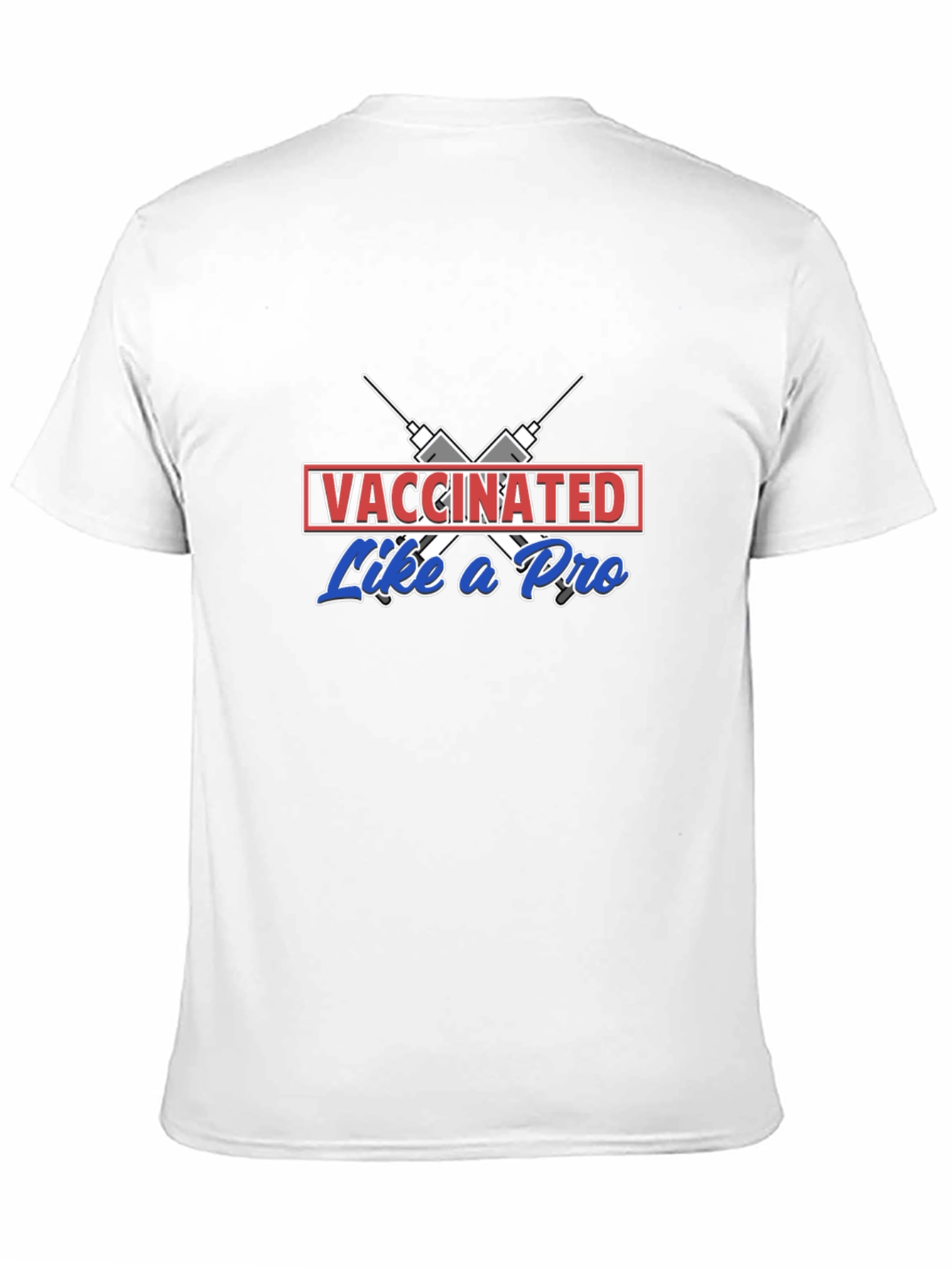 Black Vaccinated Like A Pro Graphic Tee view 11