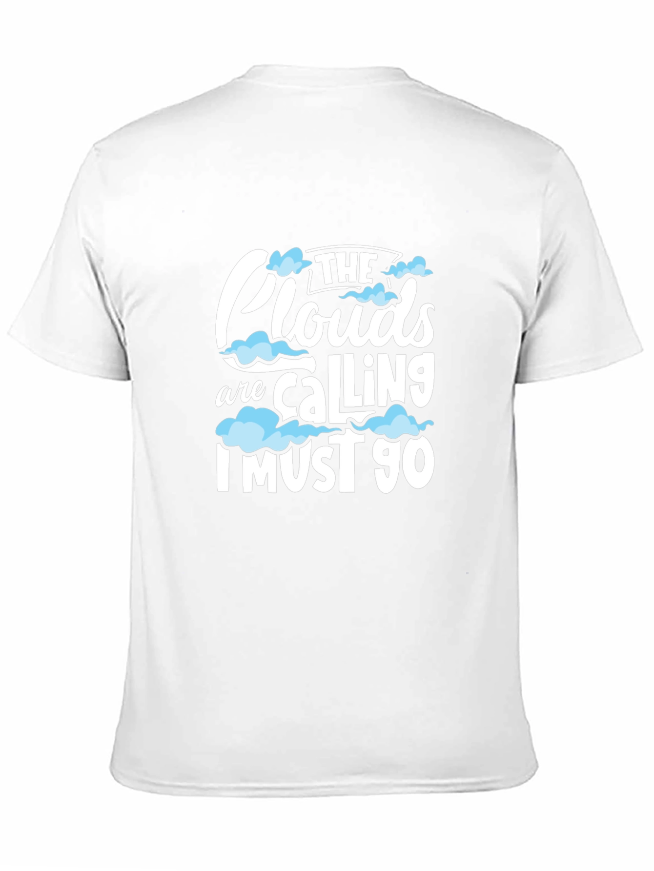 Black The Clouds are Calling Graphic T-Shirt view 11