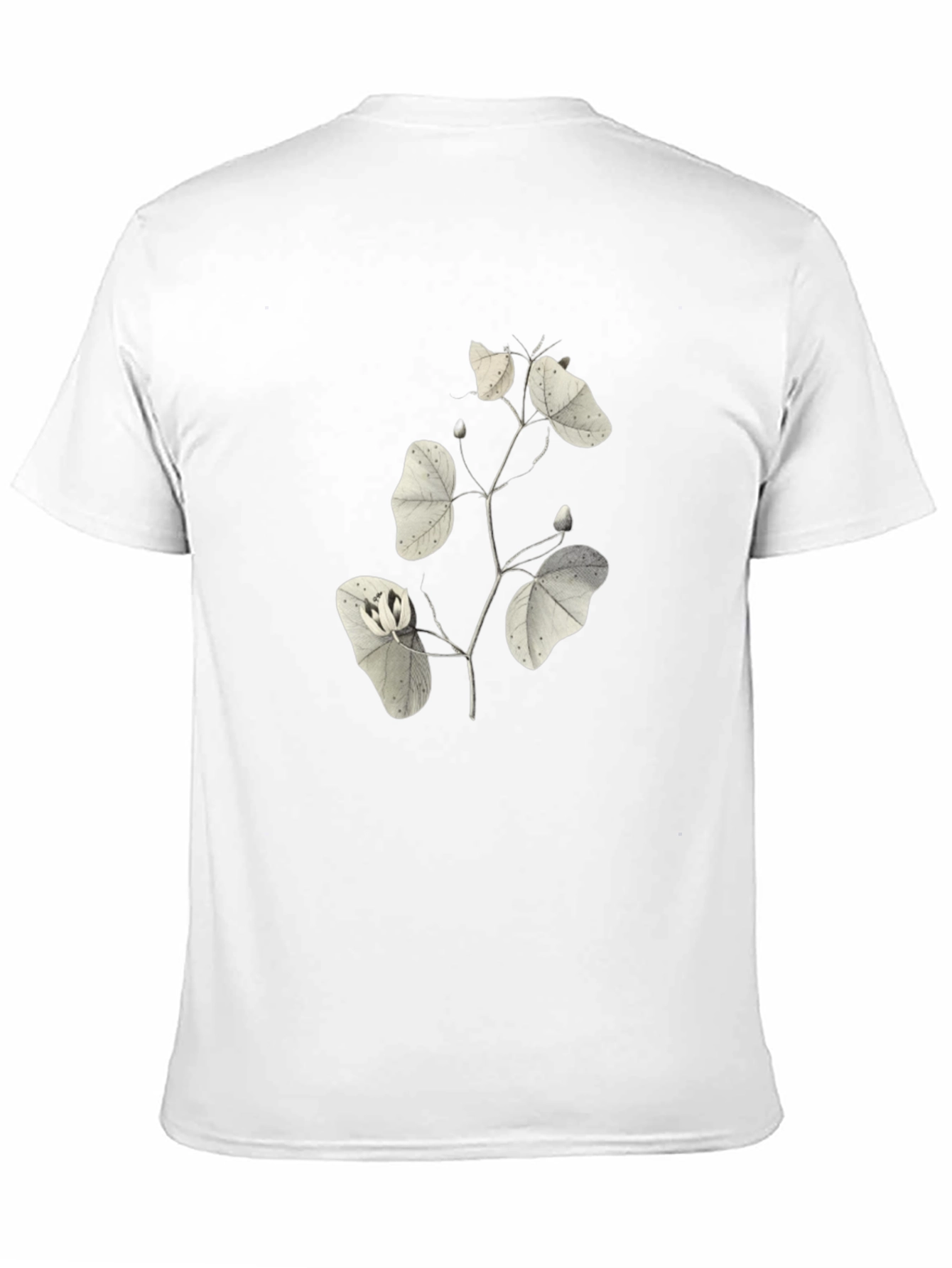 Black Botanical Print Black T-Shirt view 11