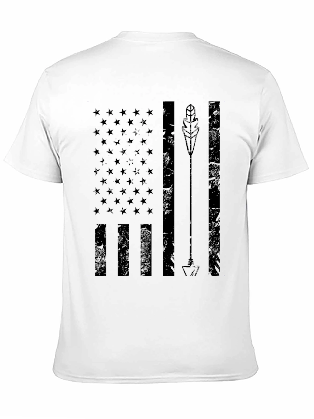 Black American Arrow Flag Graphic Tee - Black view 11