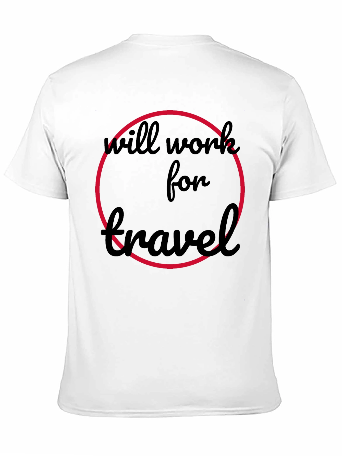 Black Will Work For Travel Black Tee view 11