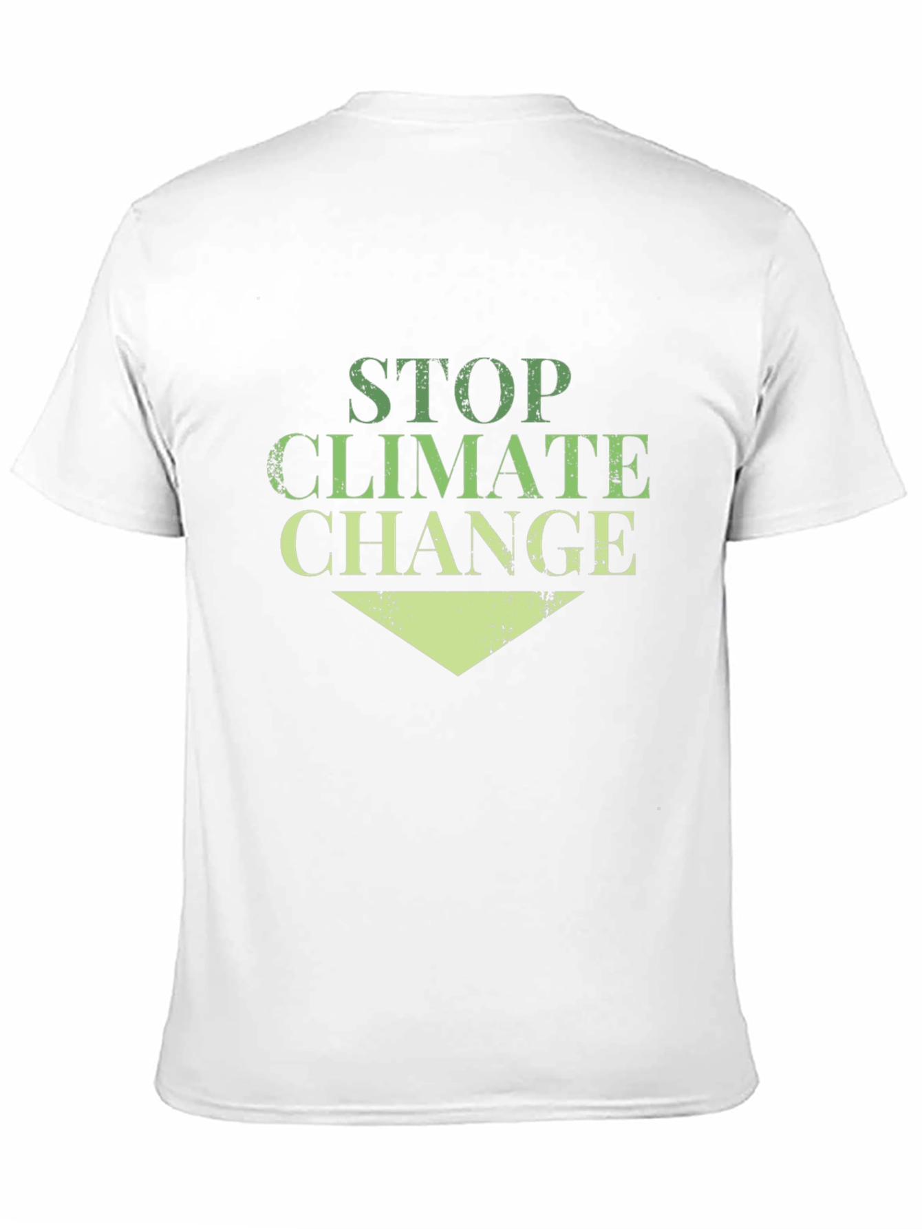 Black Stop Climate Change Black Cotton Tee view 11