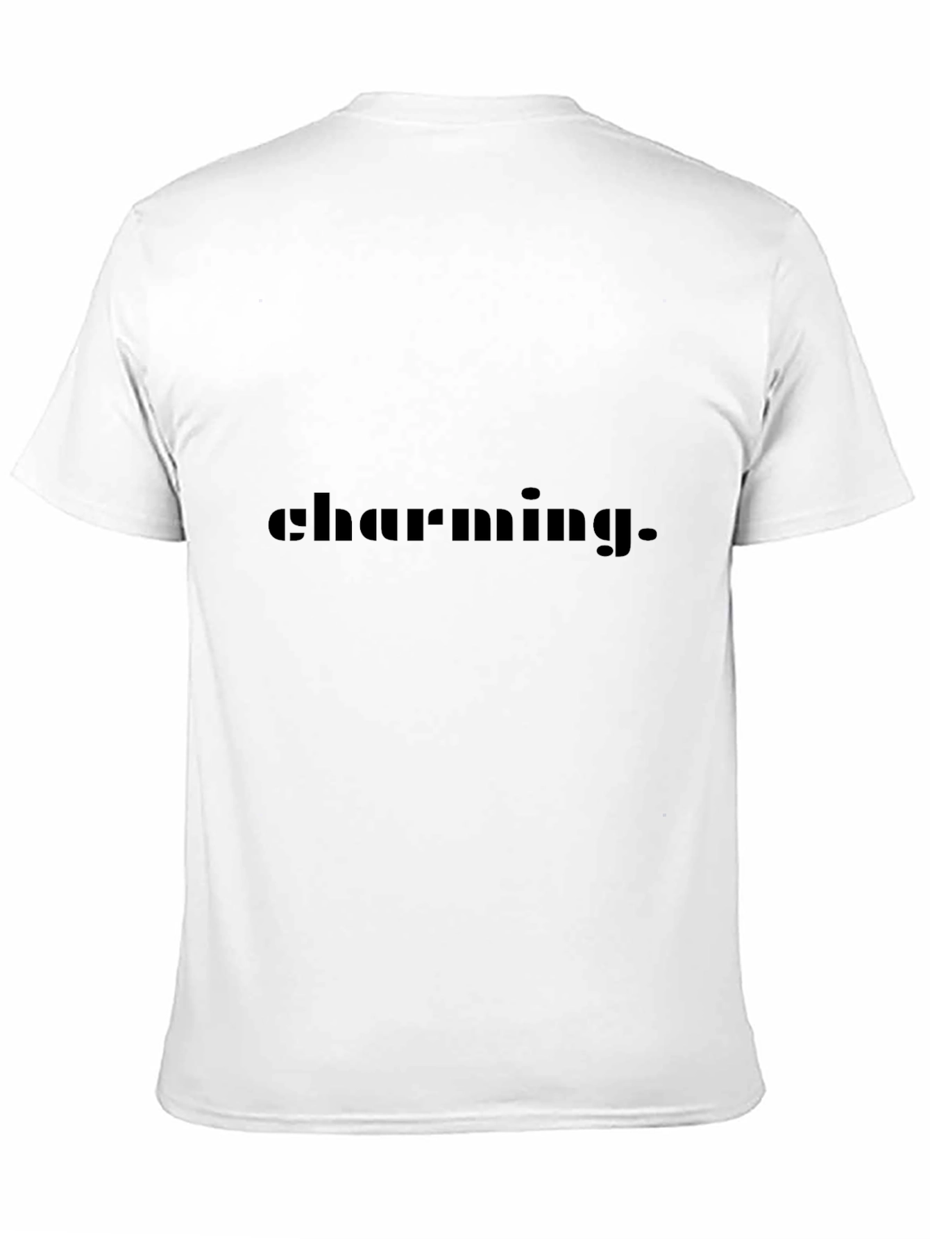Black Charming Black Graphic Tee - Stylish Men's Casual Wear view 11