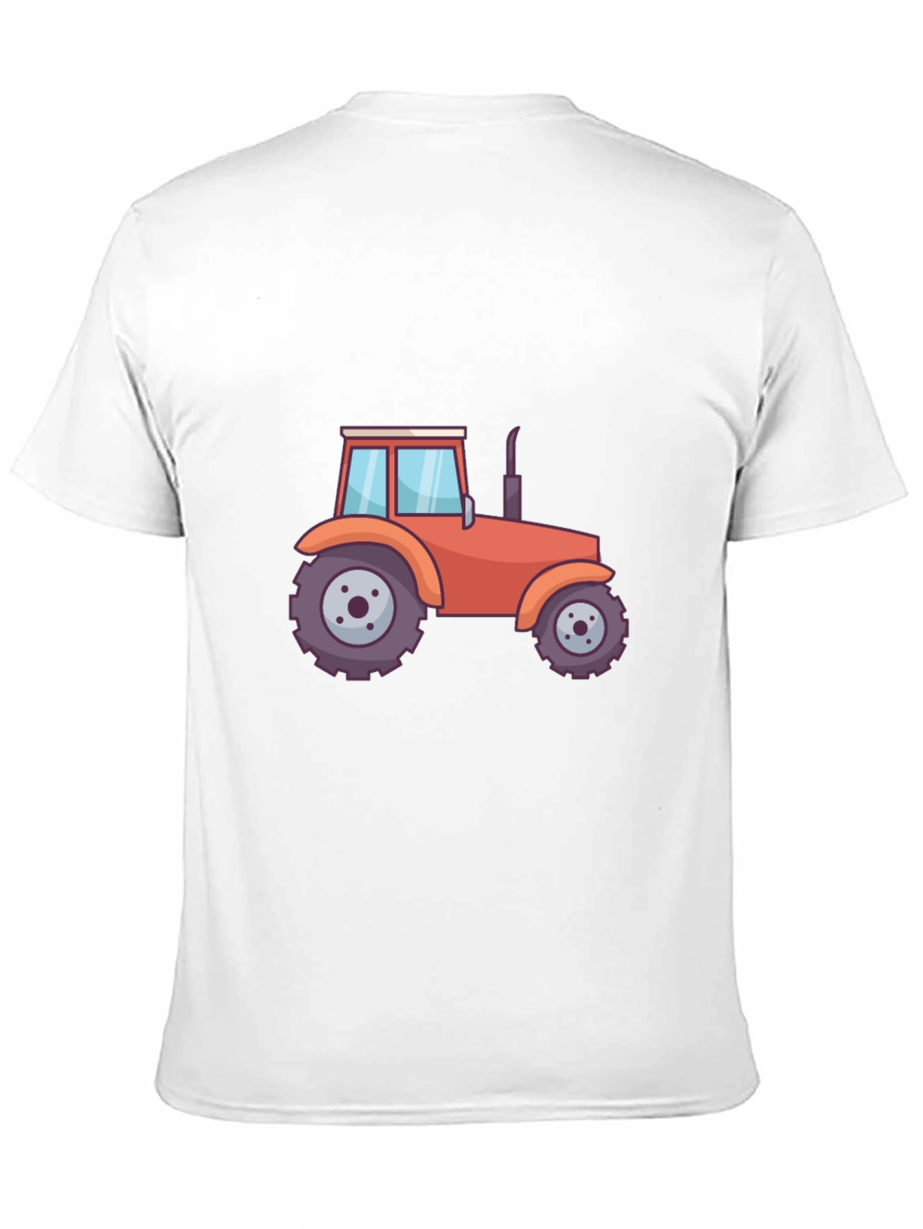 Black Tractor Graphic Tee - Black Cotton Blend T-Shirt view 11