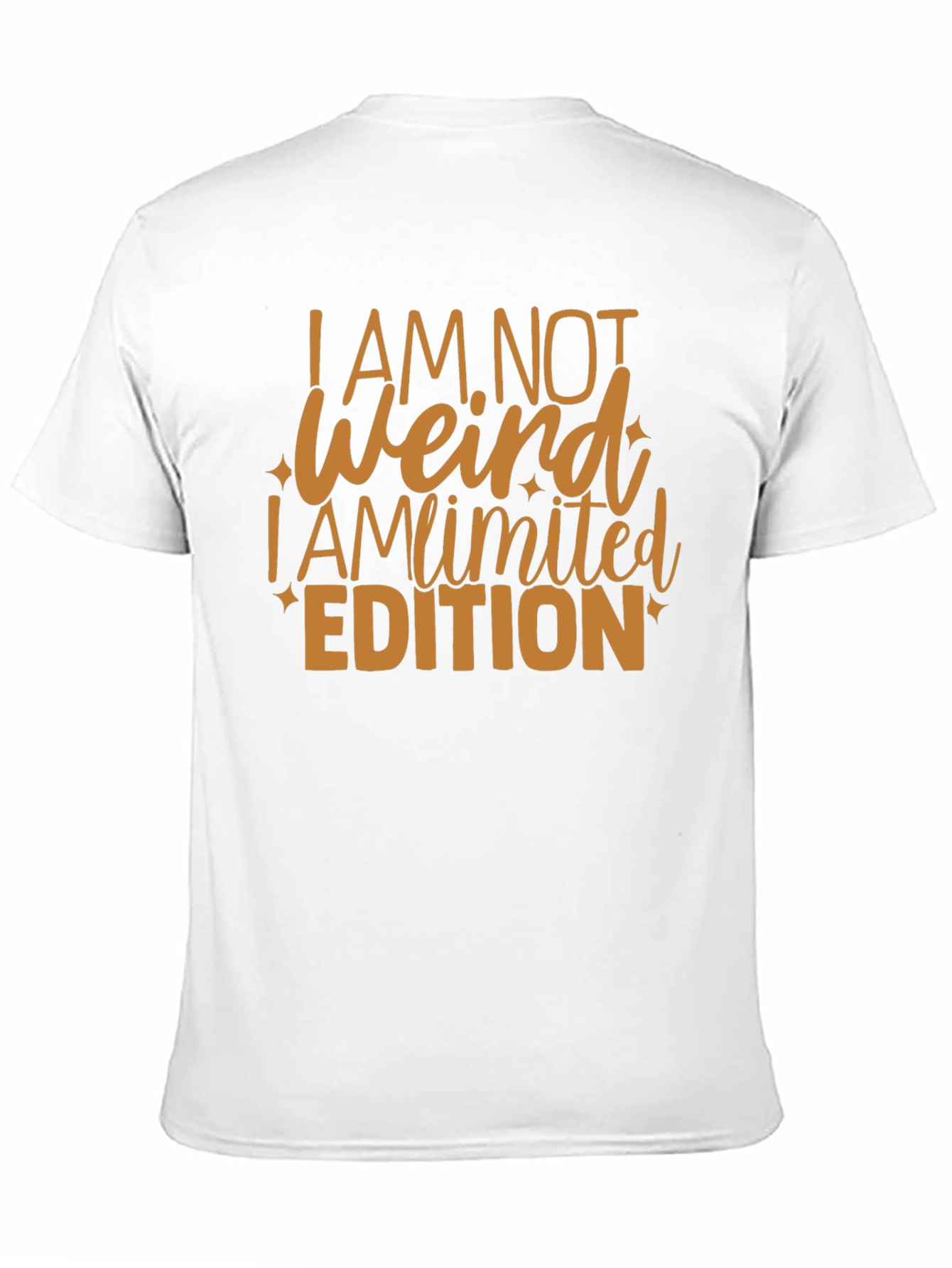 Black I AM NOT WEIRD Limited Edition Graphic T-Shirt view 11