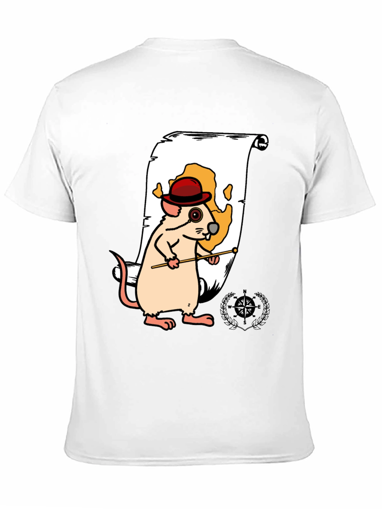 Black Cartoon Mouse Navigator Graphic Tee view 11