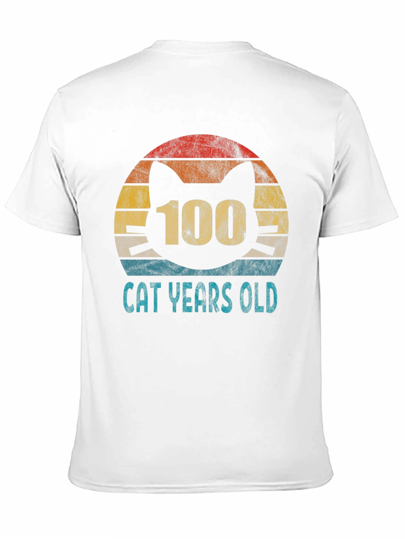 Black 100 Cat Years Old Graphic Tee view 11