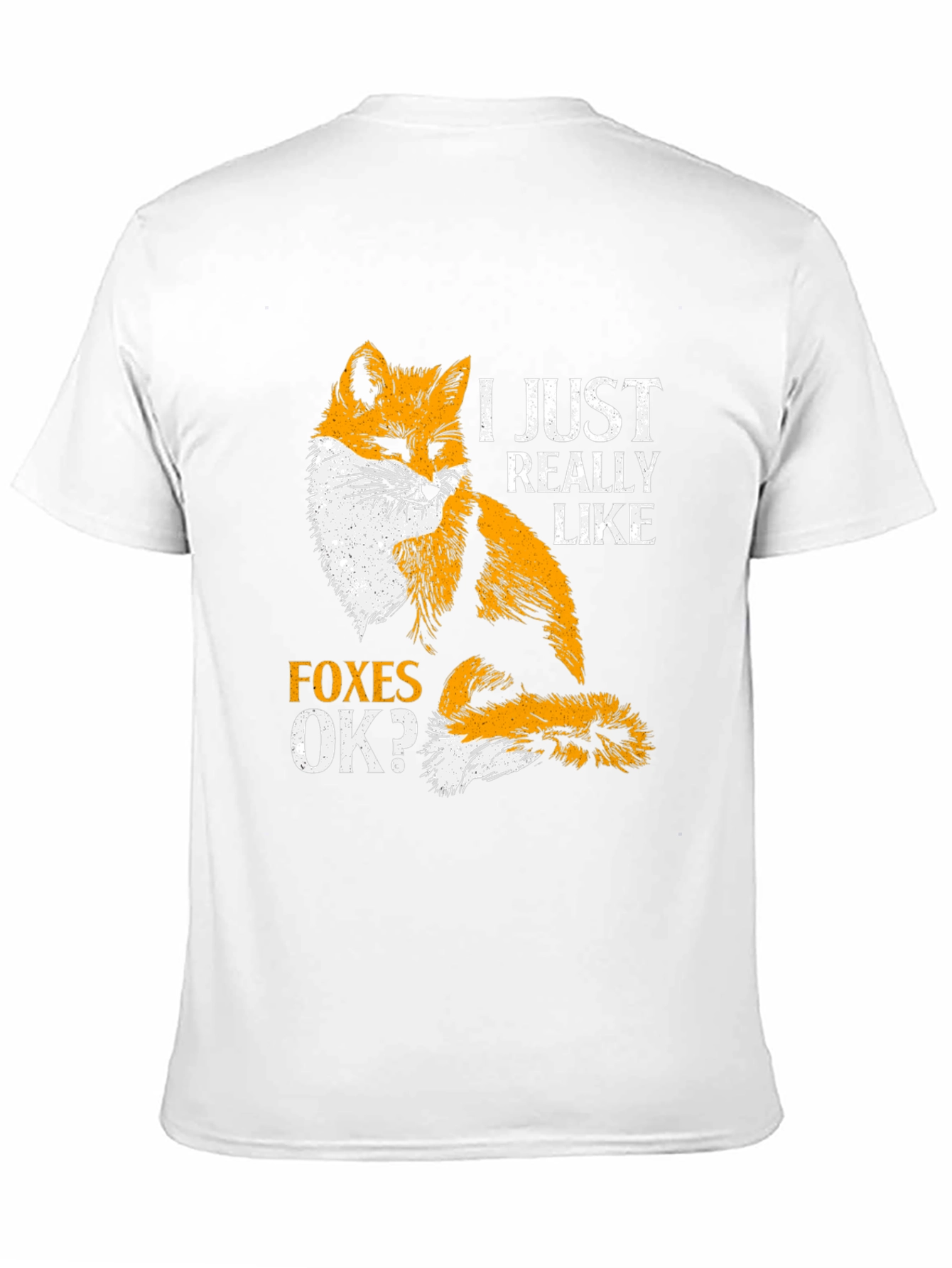 Black Fox Lover T-Shirt - I Just Really Like Foxes OK? view 11