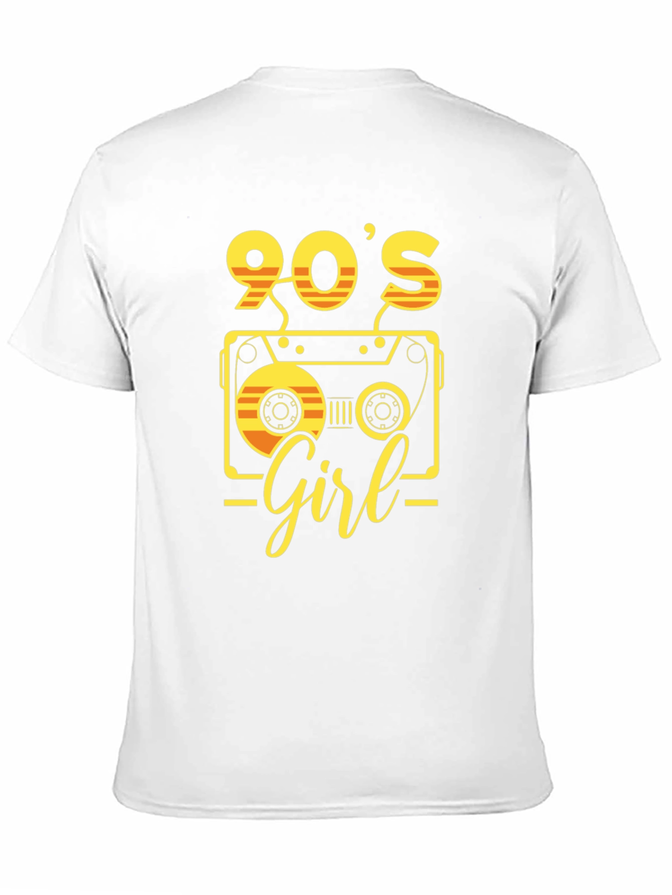 Black 90's Girl Retro Cassette T-Shirt view 11