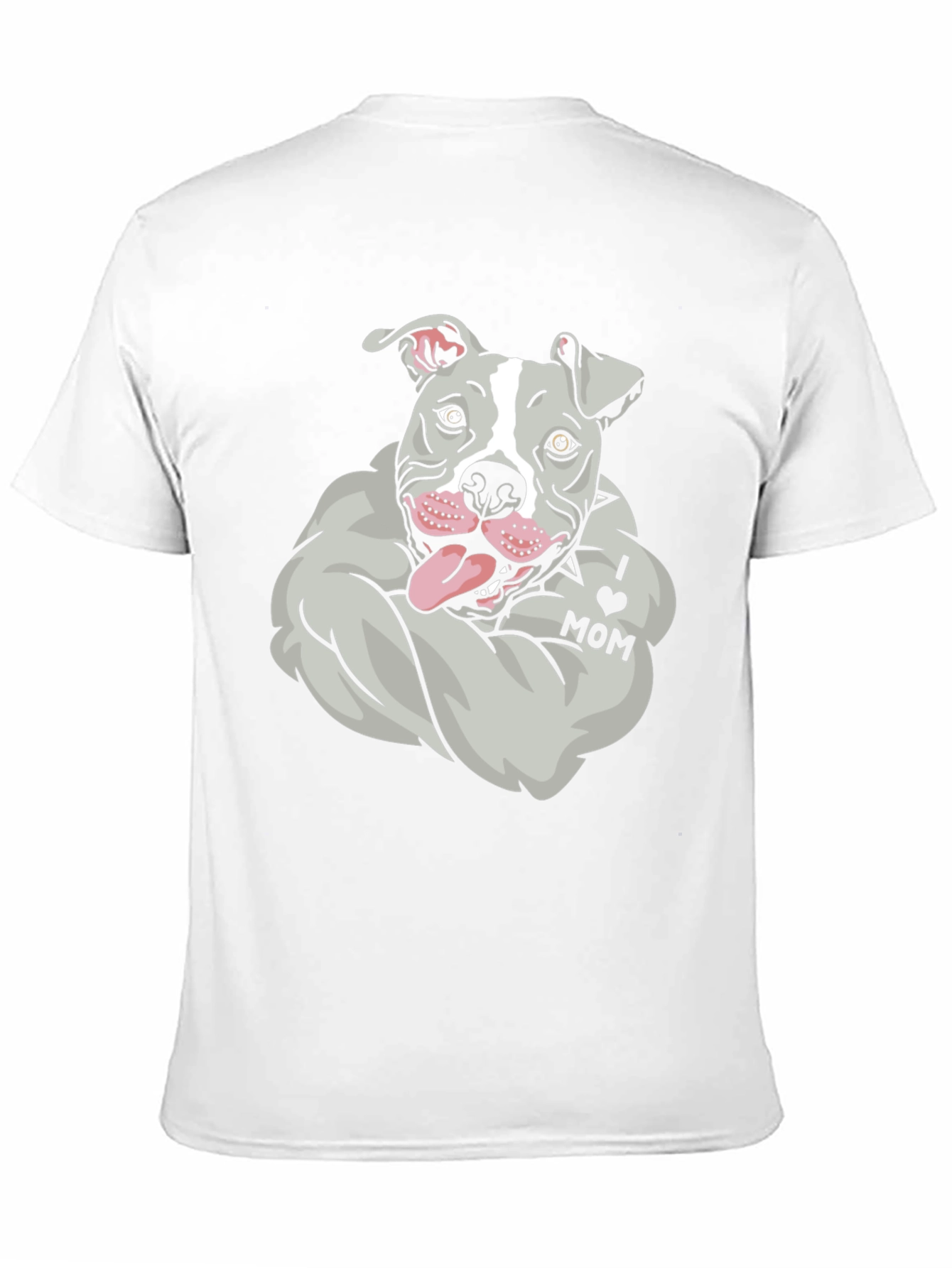 Black Pitbull 'I Love Mom' Graphic Tee view 11