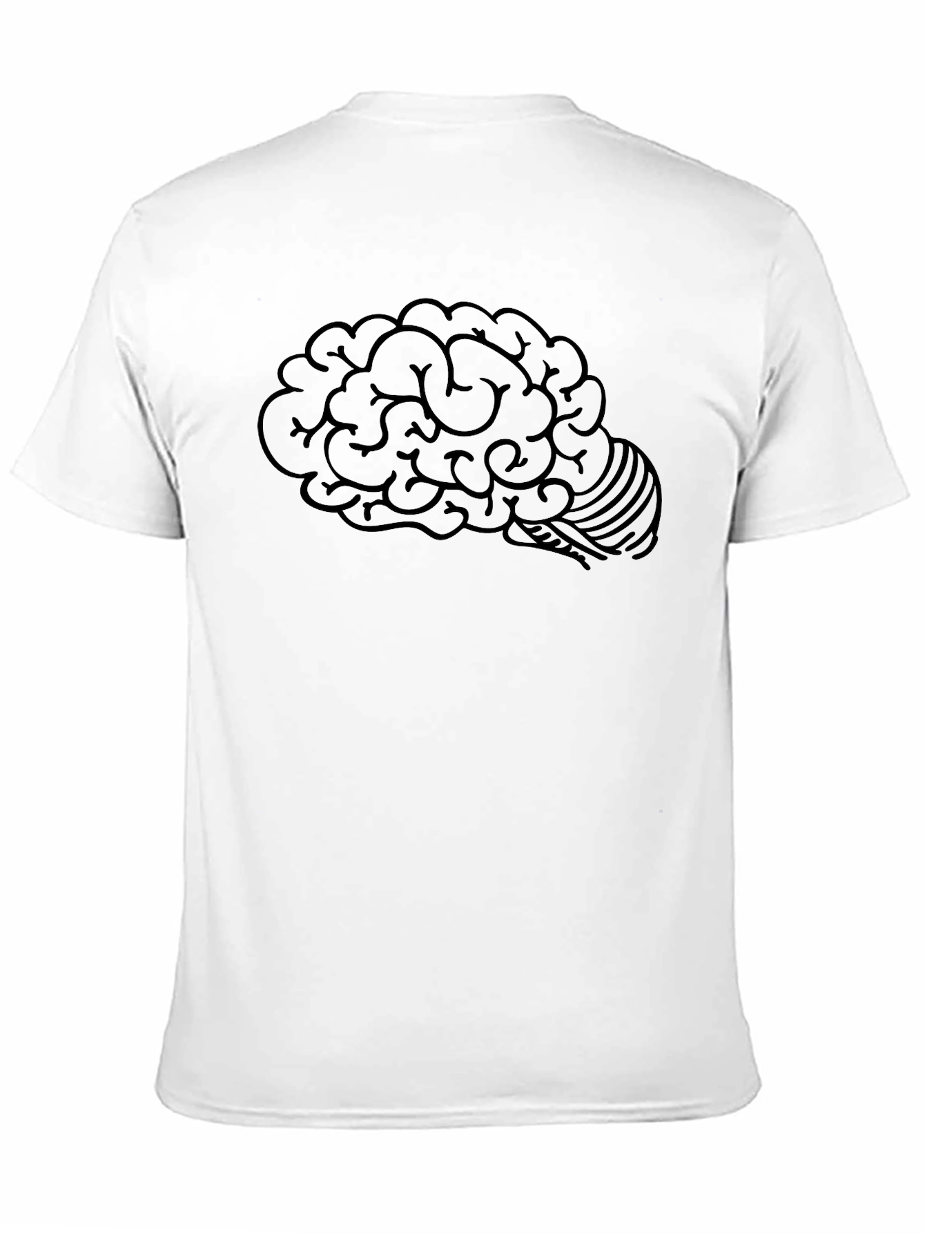 Black Brain Graphic Tee - Mens Black Short Sleeve view 11