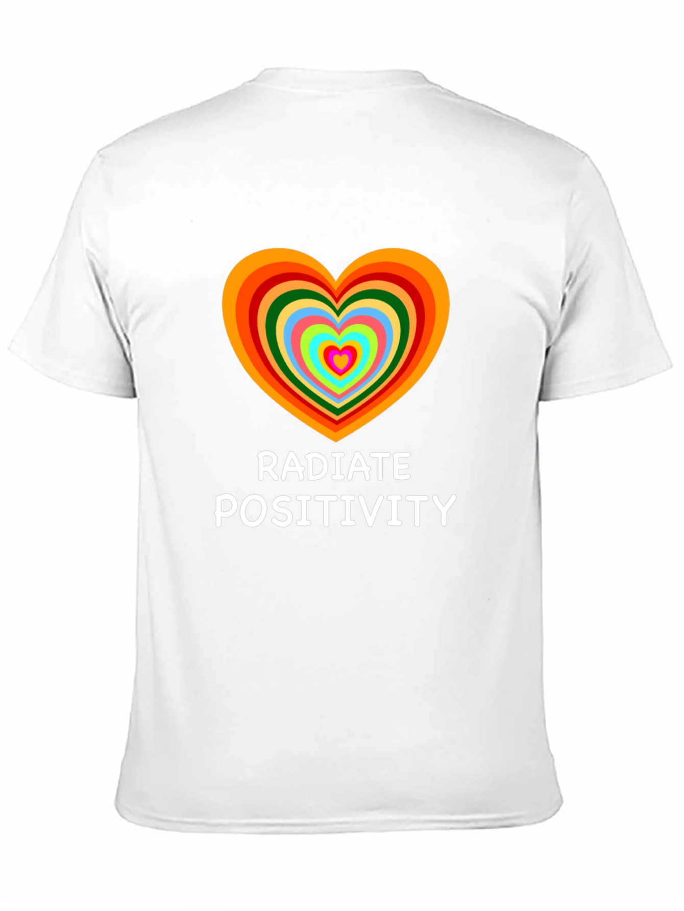 Radiate Positivity Heart Graphic T-Shirt - 11